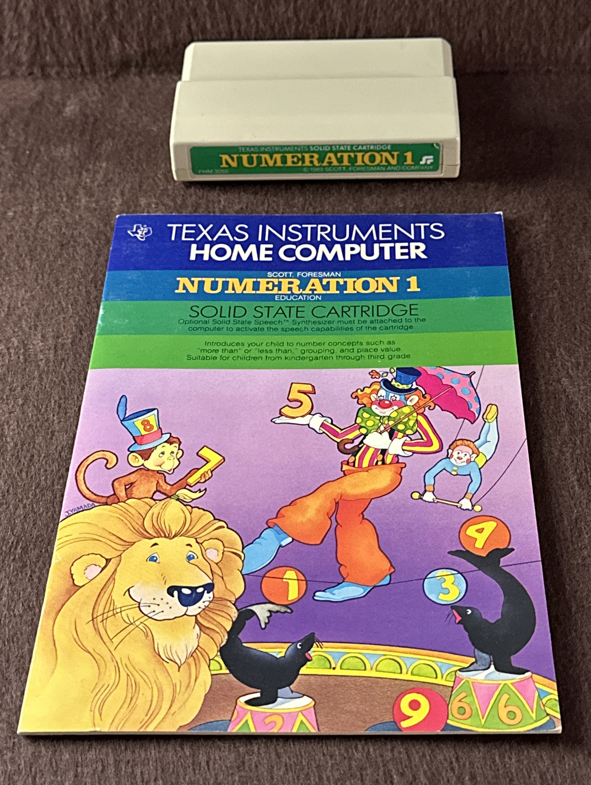 Lot Of 7 Texas Instrument TI-99/4A Computer Cartridges & Manuals