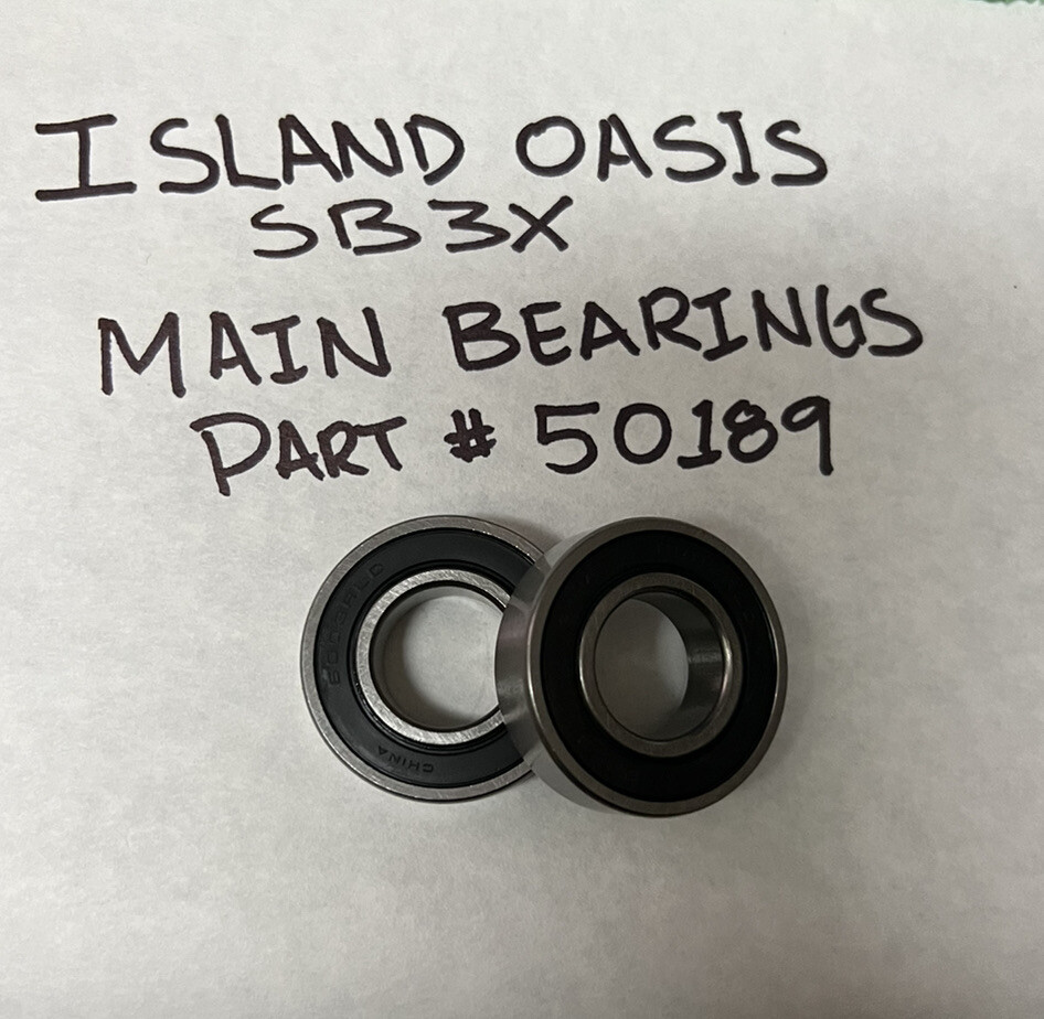 ISLAND OASIS - SB3X BLENDER MAIN  SHAFT BEARINGS- OEM PART #50189