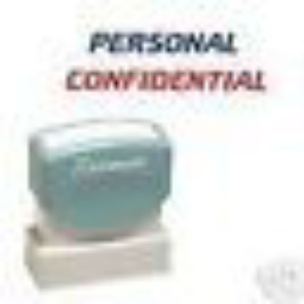 XSTAMPER PRE INKED PERSONAL CONFIDENTIAL STAMPER   Free Shipping