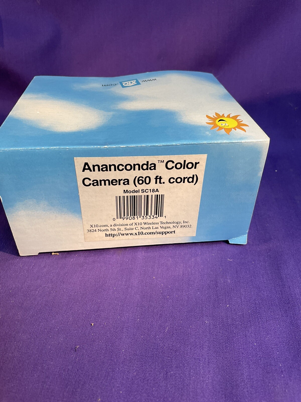 X-10 SC18A Color Ananconda Color Camera 60 Ft. Cord w/Microphone  New in Box