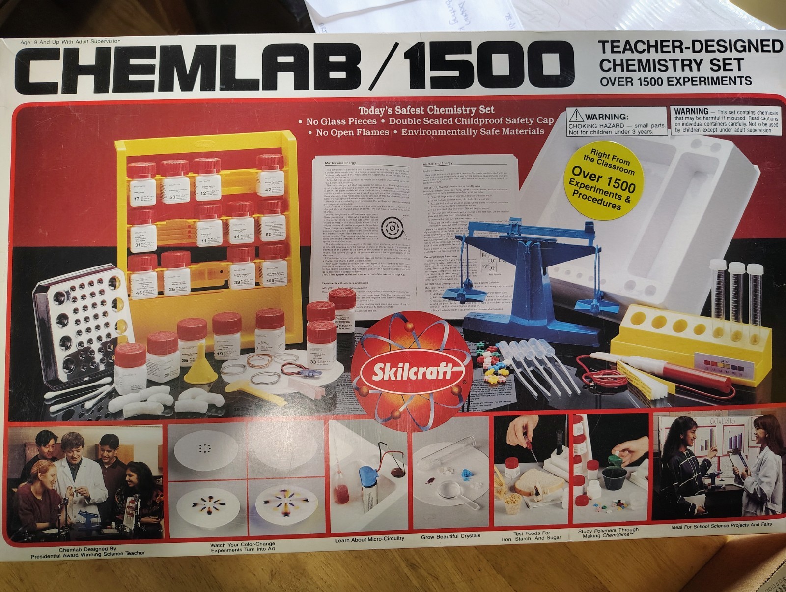 Skilcraft Chemlab 1500 Set Teacher Kit RARE HTF Vintage *READ* AS-IS