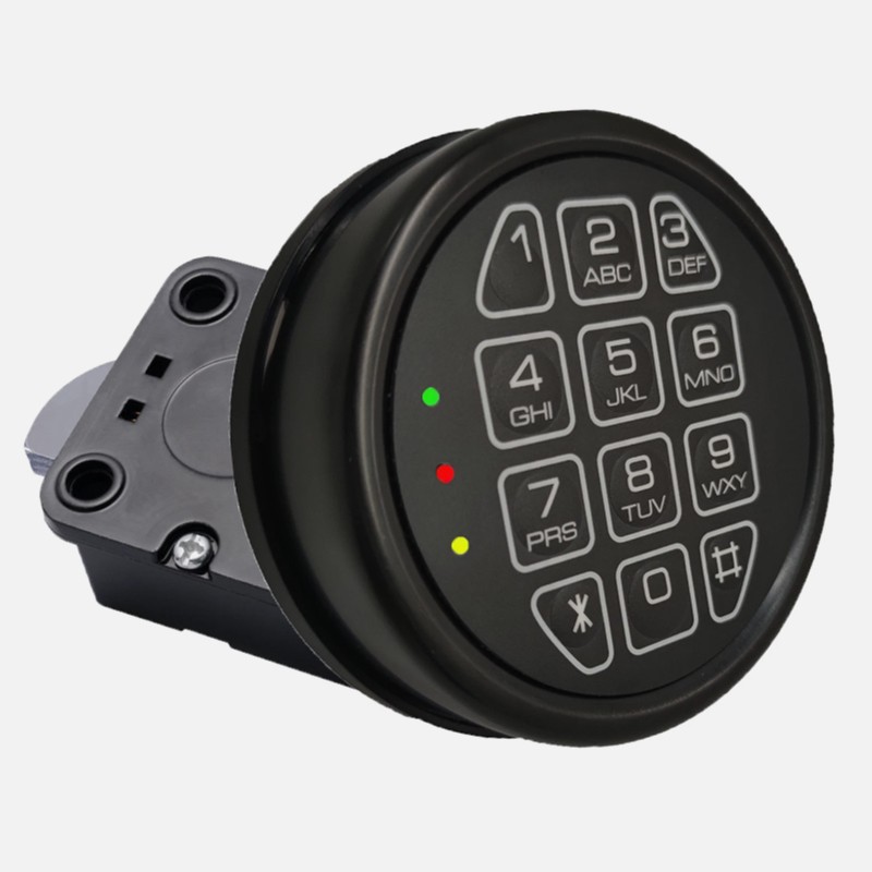 DIY Gun Safe Lock Electronic Safe Lock Replacement Chrome Keypad With Swing Bolt