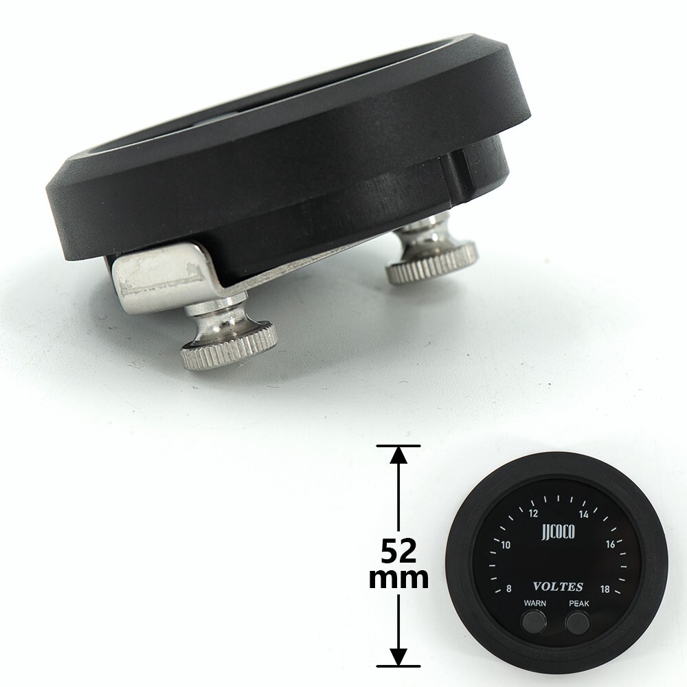 Universal 52MM Voltmeter 8-18V Voltage Meter Voltes Gauge Ultra-Thin Round