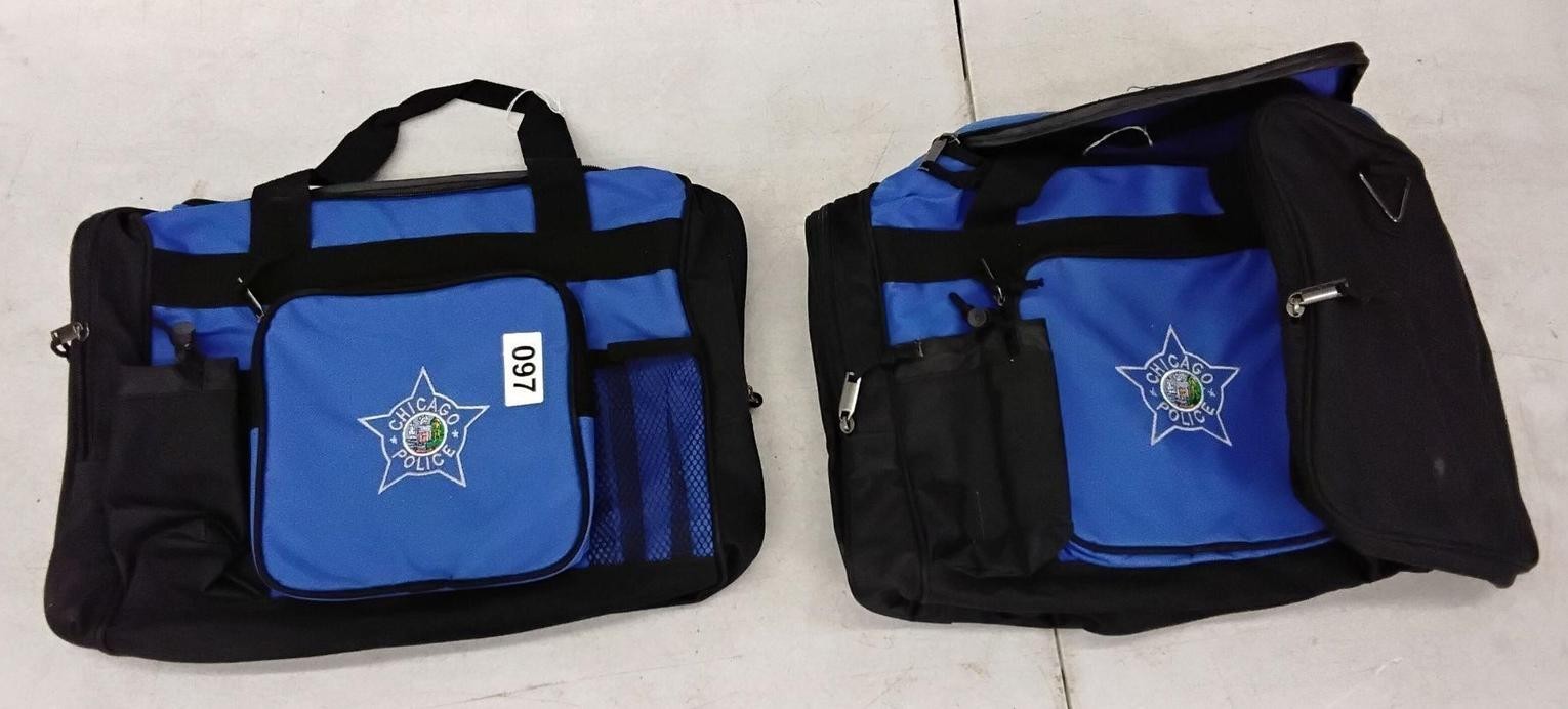 Chicago Police Duffle Bags Gym Totes LOT of 2 cpd pd department