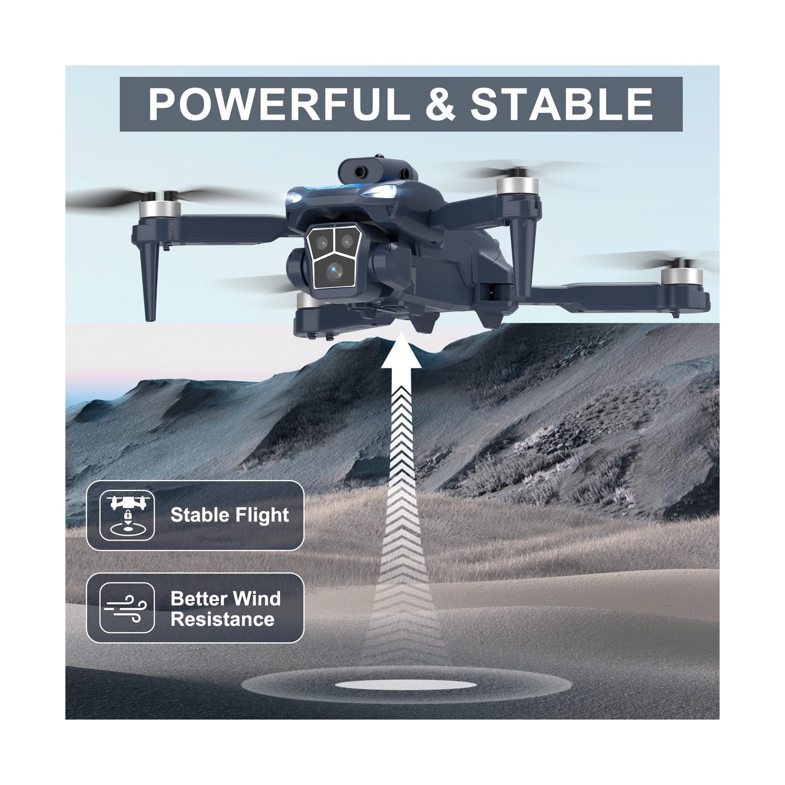 F179 Drone with 1080P Camera, Brushless Motors, Obstacle Avoidance & WIFI Con...