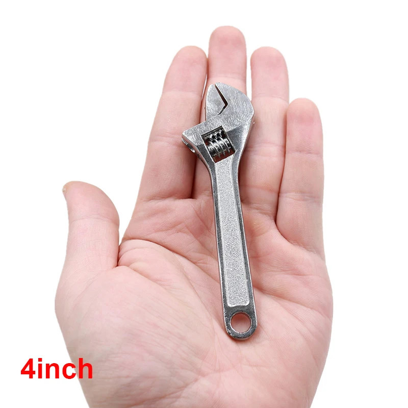 Mini 2.5/4 Inch Adjustable Spanner Open-End Wrench Tools Small Wrench