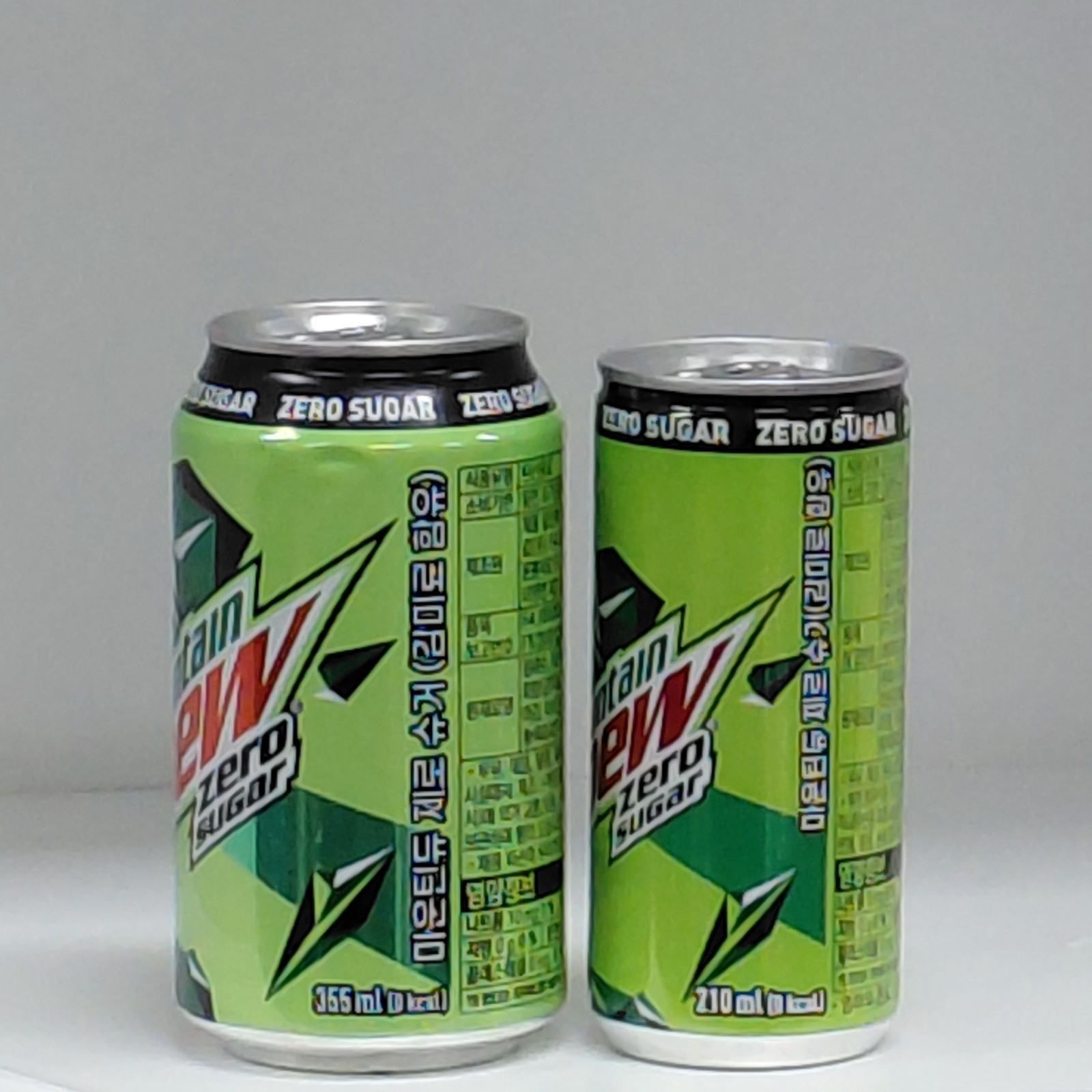 Mountain Dew Zero Sugar Can Empty . 2pieces set