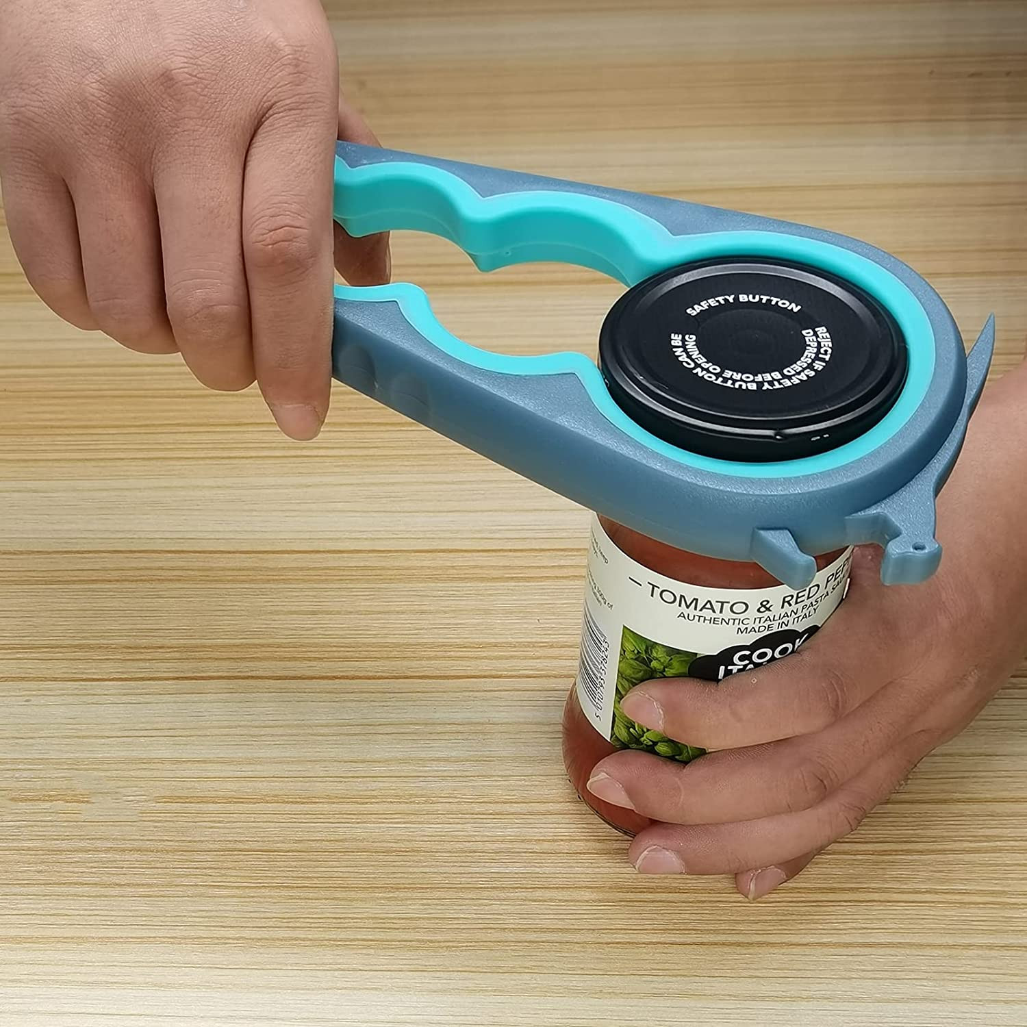 6-In-1 Jar Opener & Bottle Opener Set for Weak Hands - Multi-Function Kitchen Op