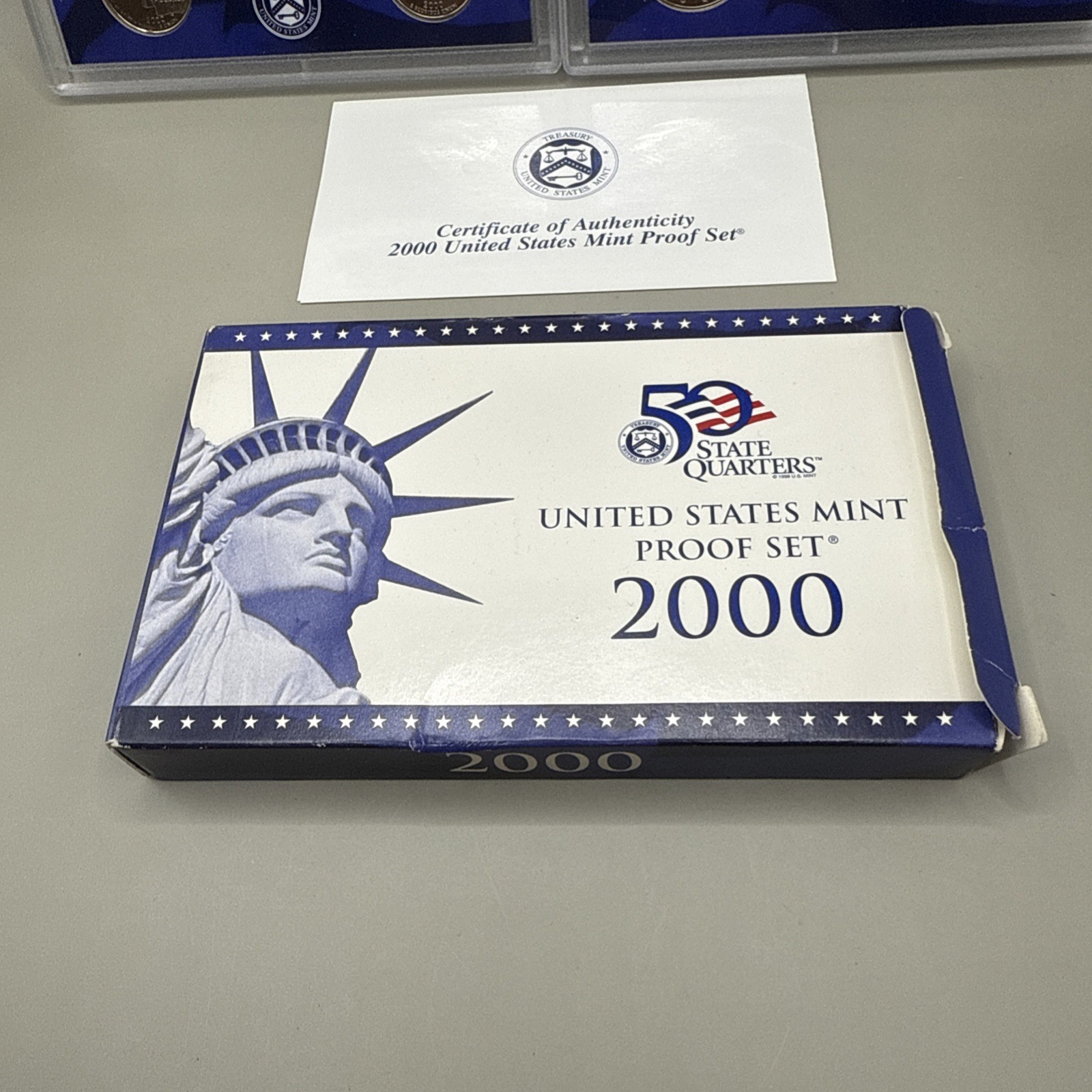 2000 S US MINT UNCIRCULATED PROOF SET. WITH OGP + COA. 10-COIN SET.