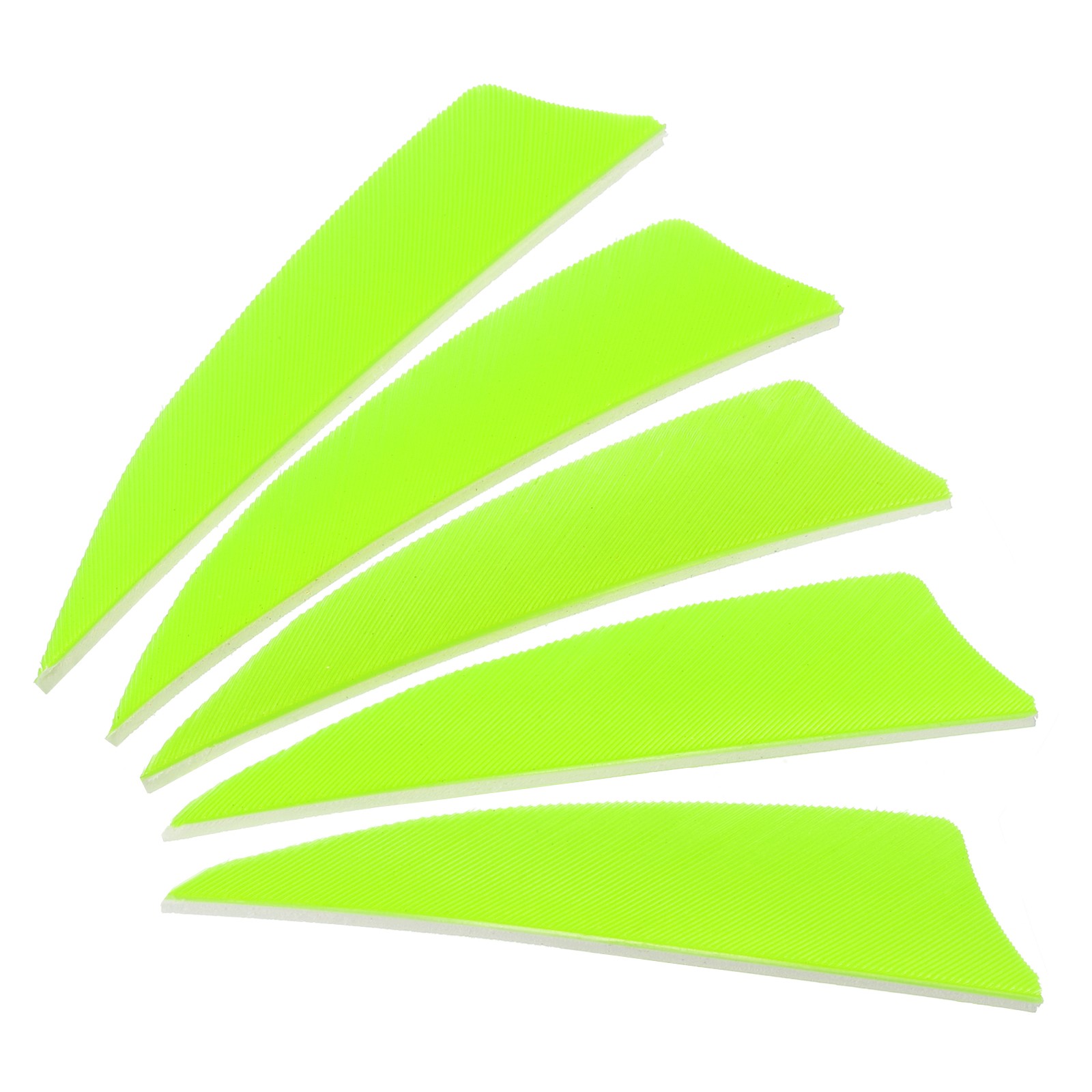 Arrows Vanes 50 Pack 3 Inch Arrow Feather Right Wing Fluorescent Green for DIY