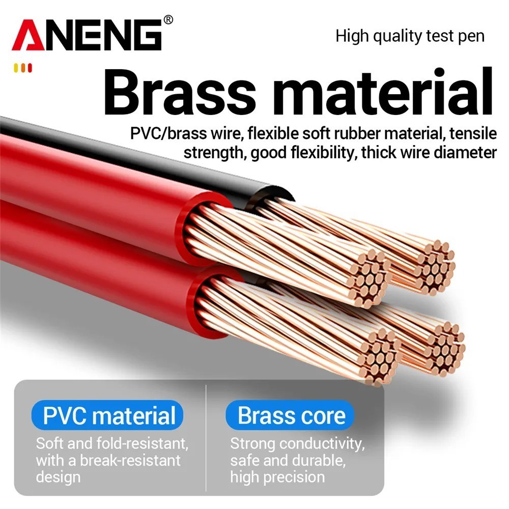 PT840 Multimeter Test Leads 10A PVC Universal Probe Pen Needle Cable