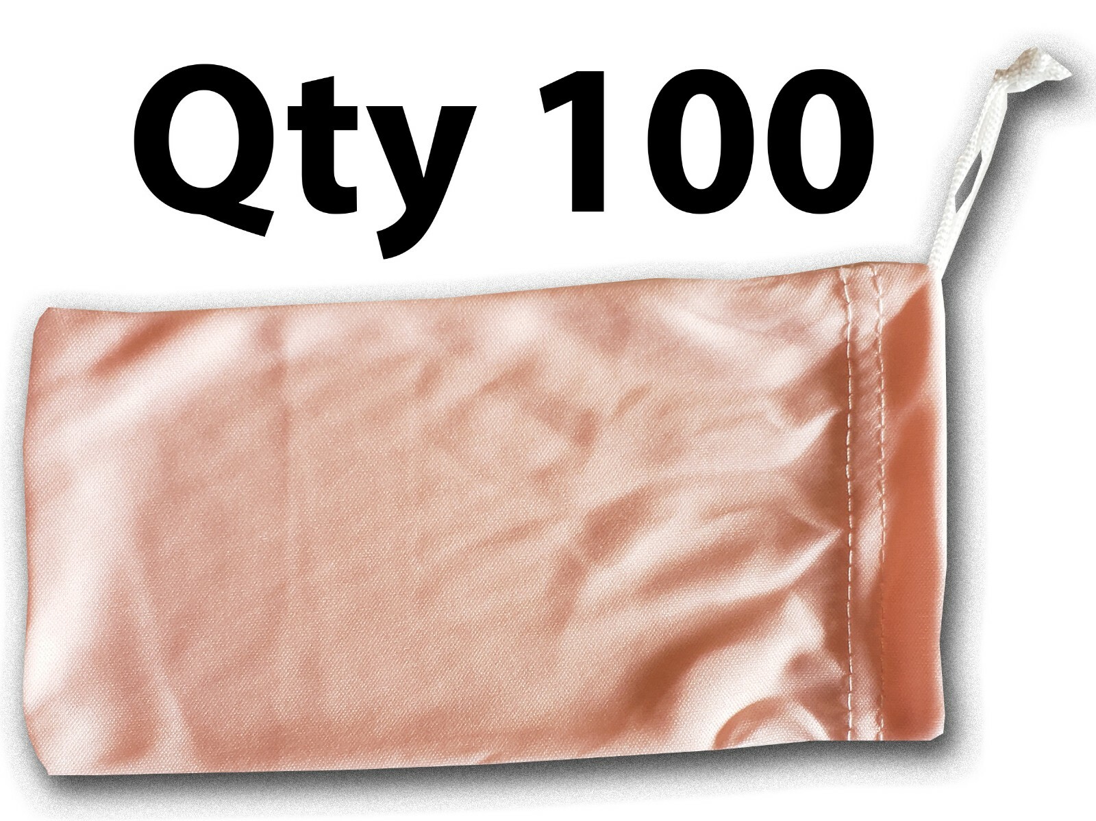 Qty 100 Pink Sunglasses Pouch Soft Sunglass Case Glasses Sleeve Bag Microfiber