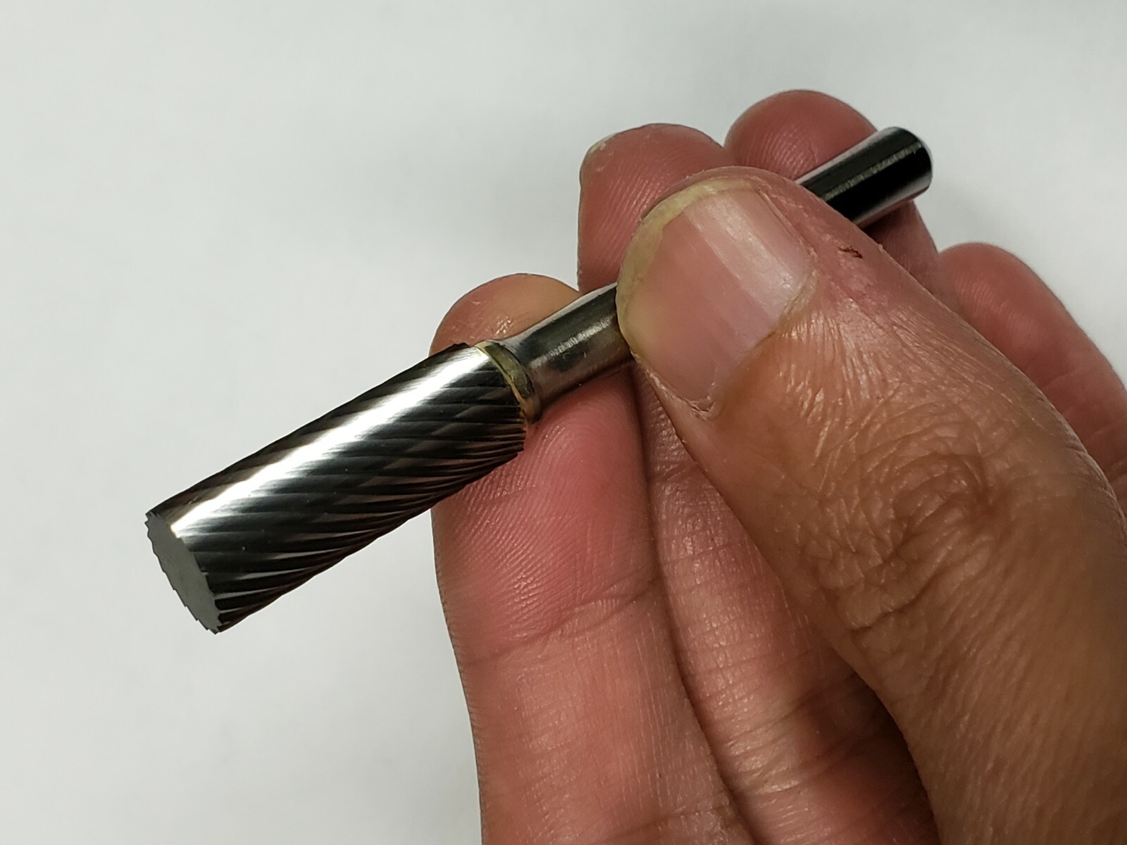 SA3LS Cylindrical Tungsten Carbide Burr Bur Cutting Tool Die Grinder Bit 1/4"