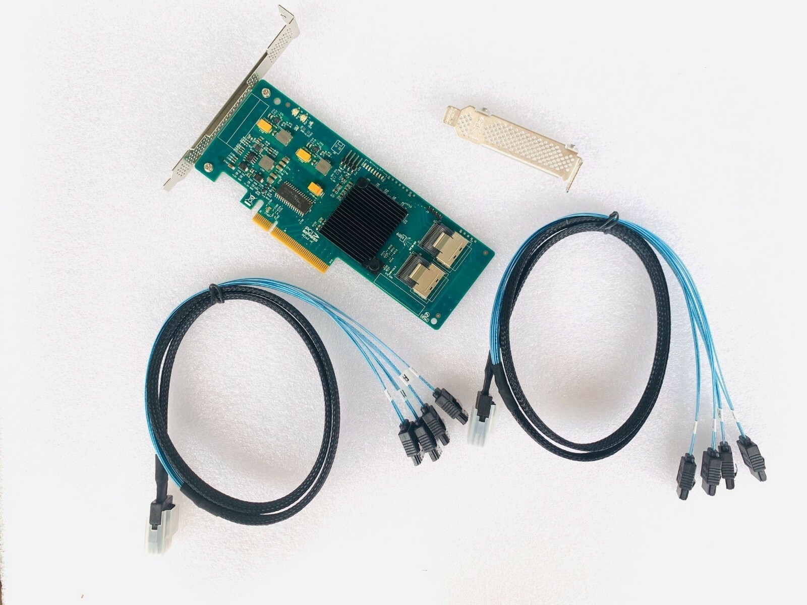 LSI Logic Controller Card SAS 9211-8i 8 Port 6Gb/s +8087 to (4) 7-Pin SATA Cable