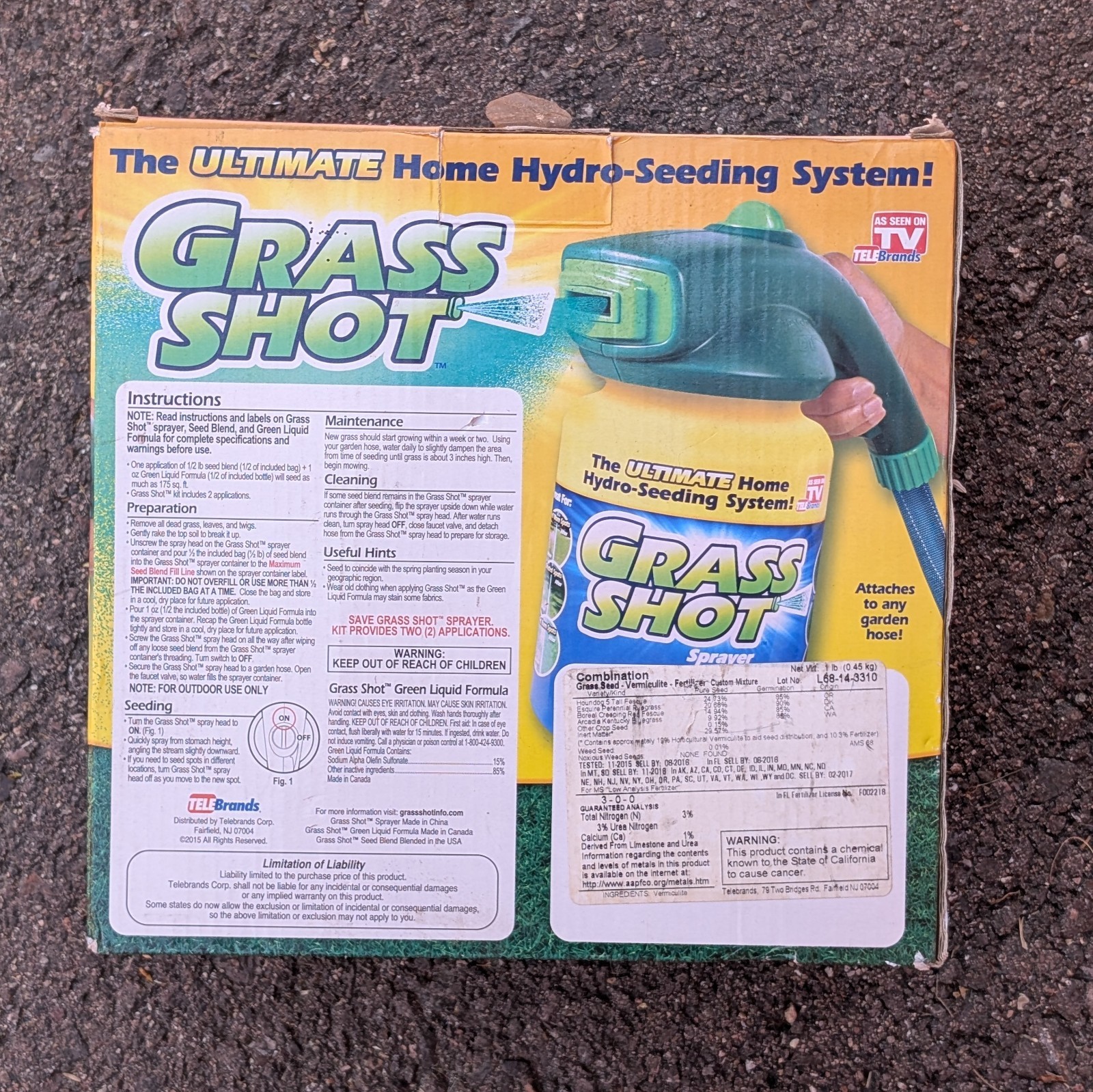 Grass Shot ULTIMATE Home Lawn Hydro-Seeding System New