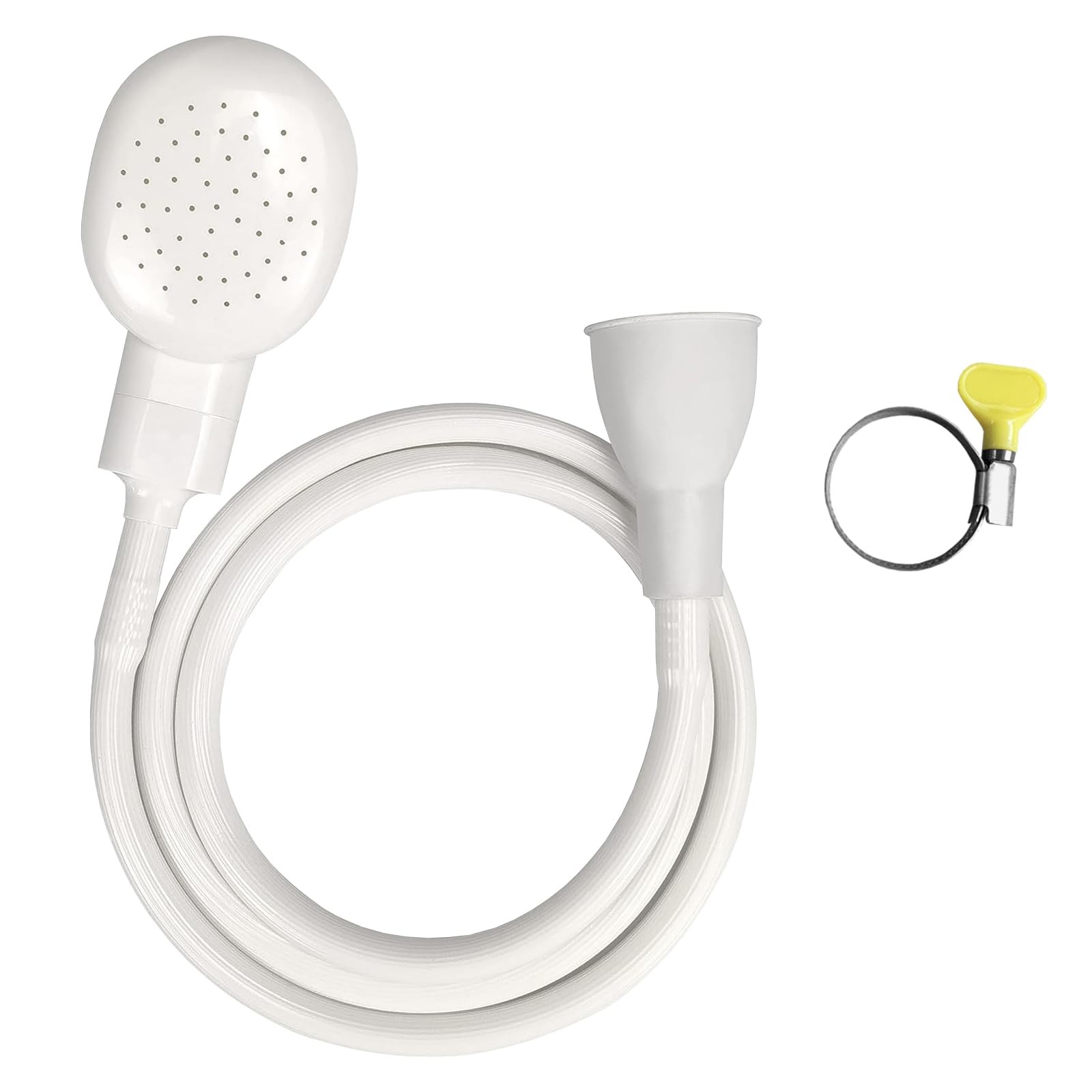 Soerreo Sink Spray Rubber Hose, Portable Rubber Hose Nozzle, Shampoo Sprayer, Ea