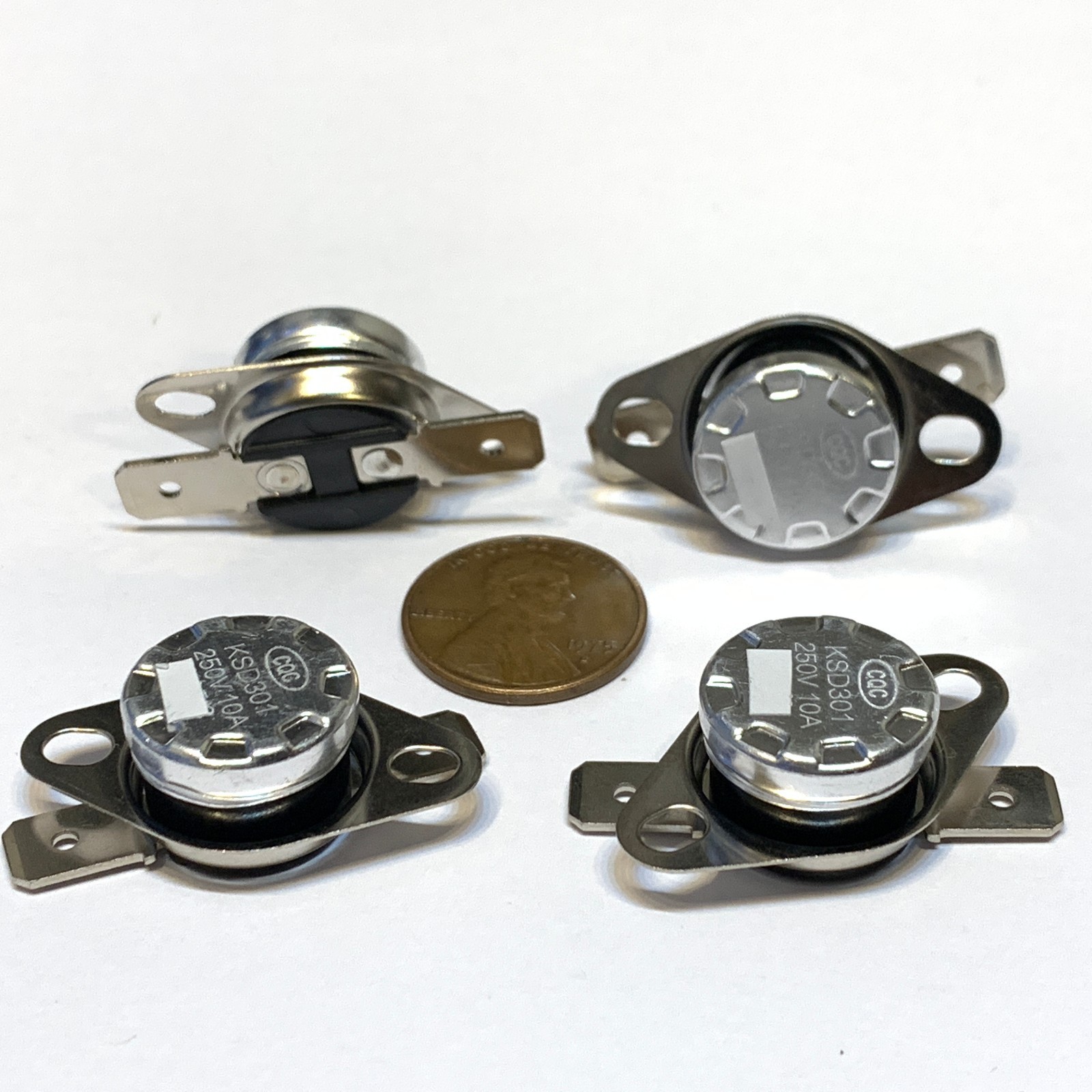 4 Pieces N/C 130ºC 266ºF normally closed Thermal  Thermostat switch KSD301 C26