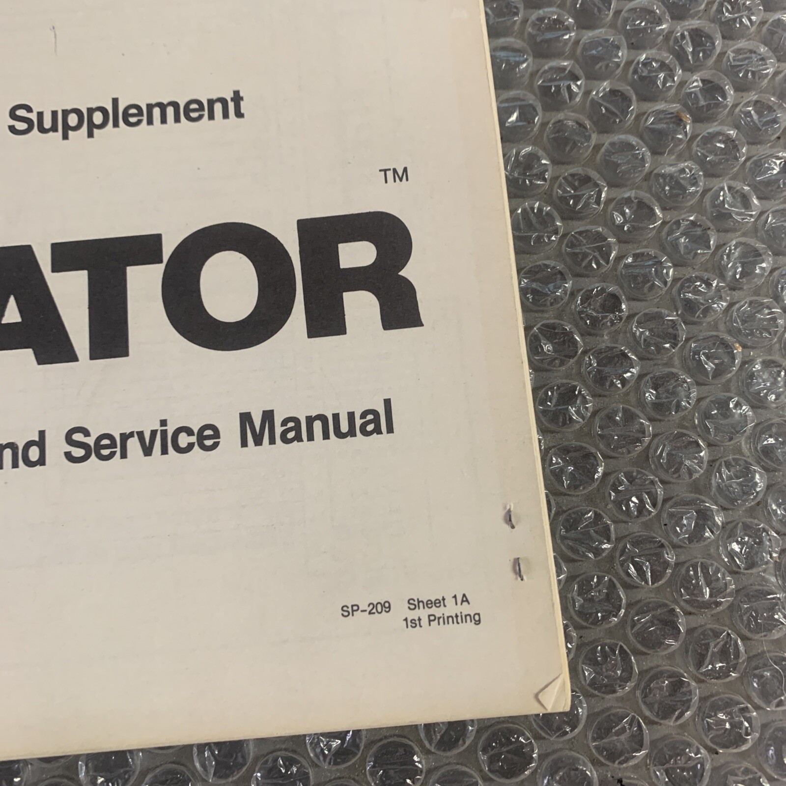 Original Liberator Atari Schematics Only arcade Video game owners manual