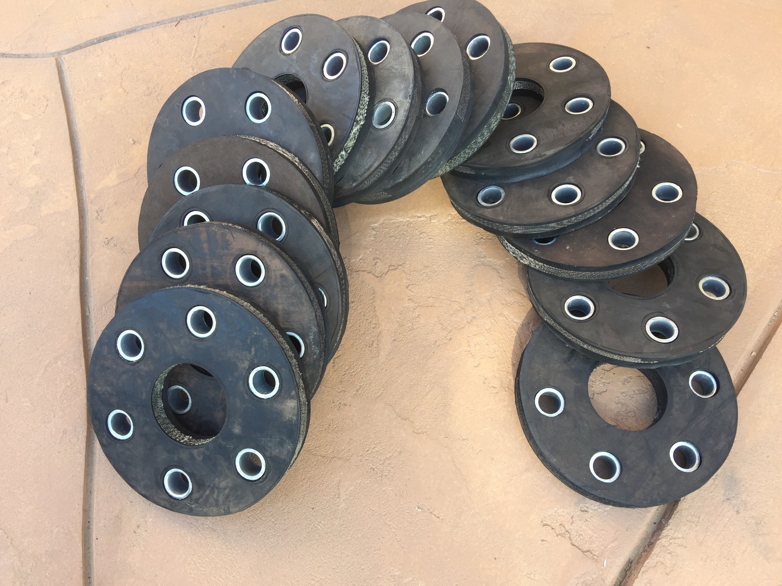 14 pcs Woods rotary cutter flex coupler rubber pads w bushing  1008140 Free ship