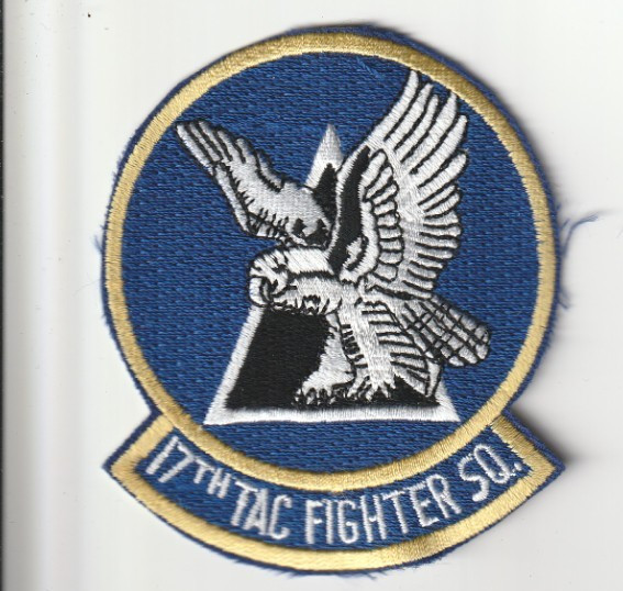 USAF air force 17th Tactical Fighter Sqn Shaw AFB South Carolina patch