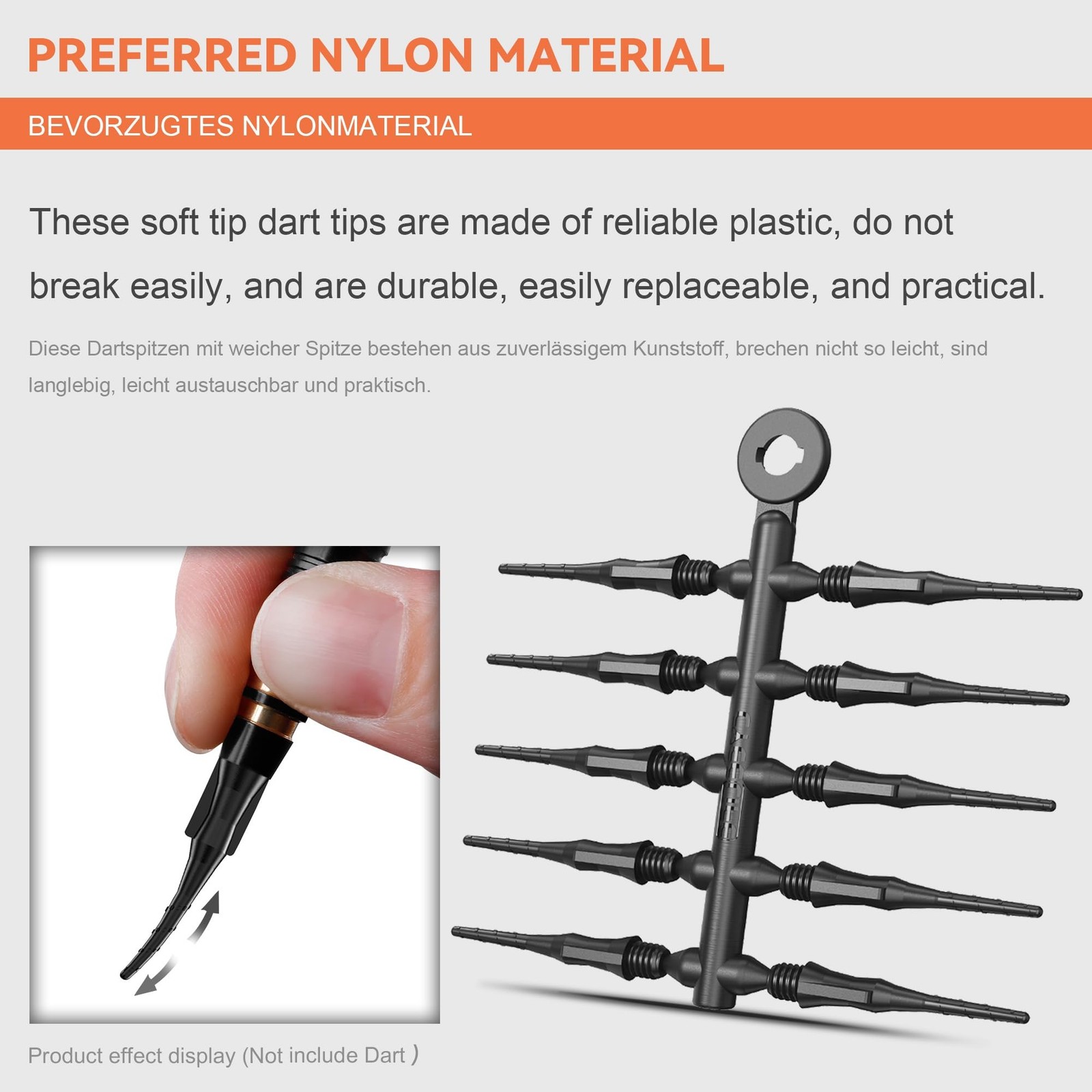 CyeeLife Fit Point Plus Tip | Soft Tip Dart Points | 2BA Thread | Dart Access...