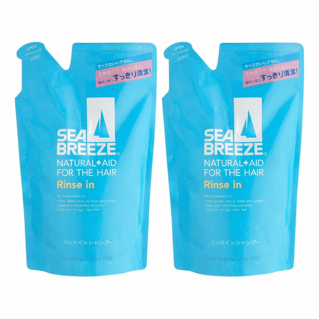 Shiseido Sea Breeze Rinse-In Shampoo 400ml x2 (2 Pack) – Made in Japan