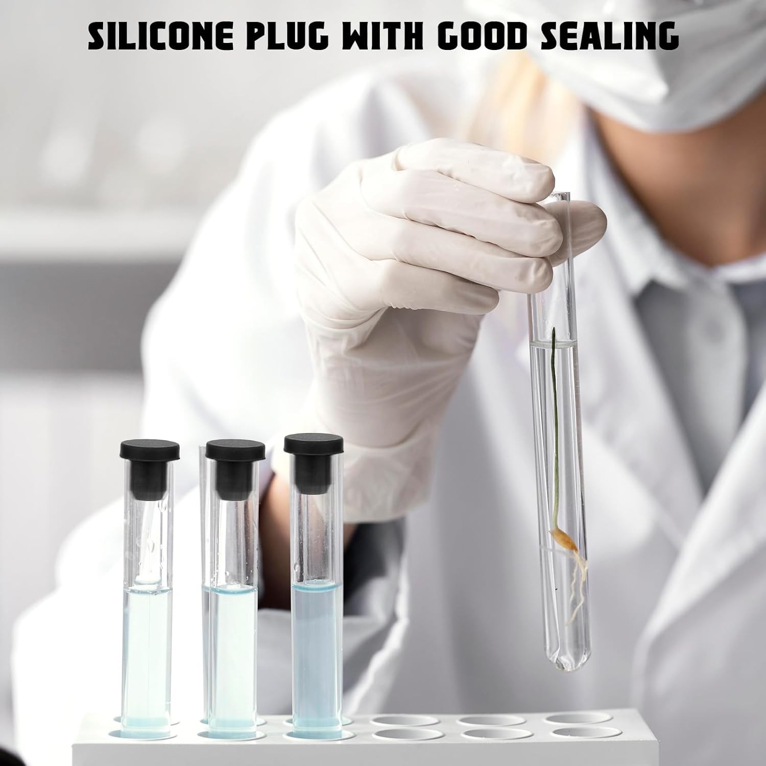 Silicone Hole Plugs Assorted Sizes 80 Pcs Black