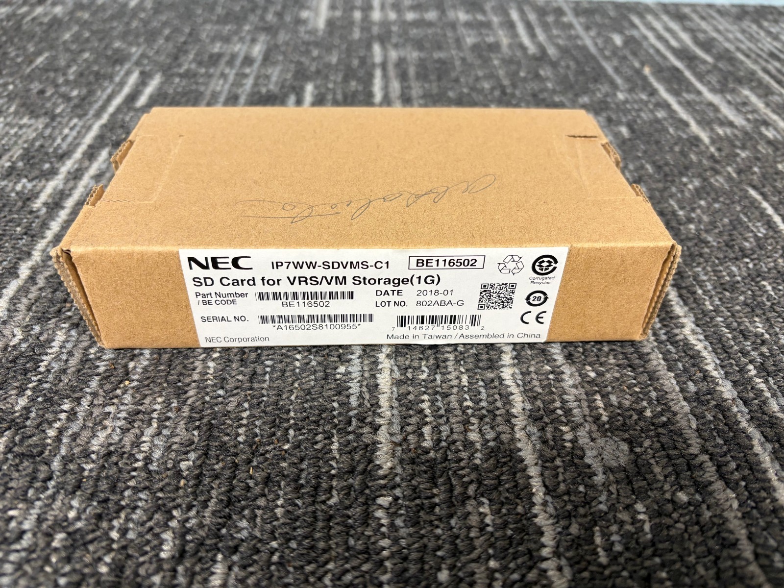 NEC SL2100 InMail SD Card Small  1G SDVMS BE116502 NEW