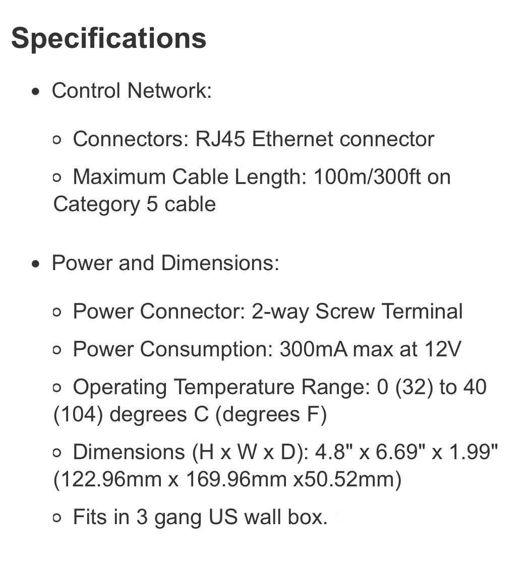 BSS BLU8V2-WHT Programmable Zone Controller