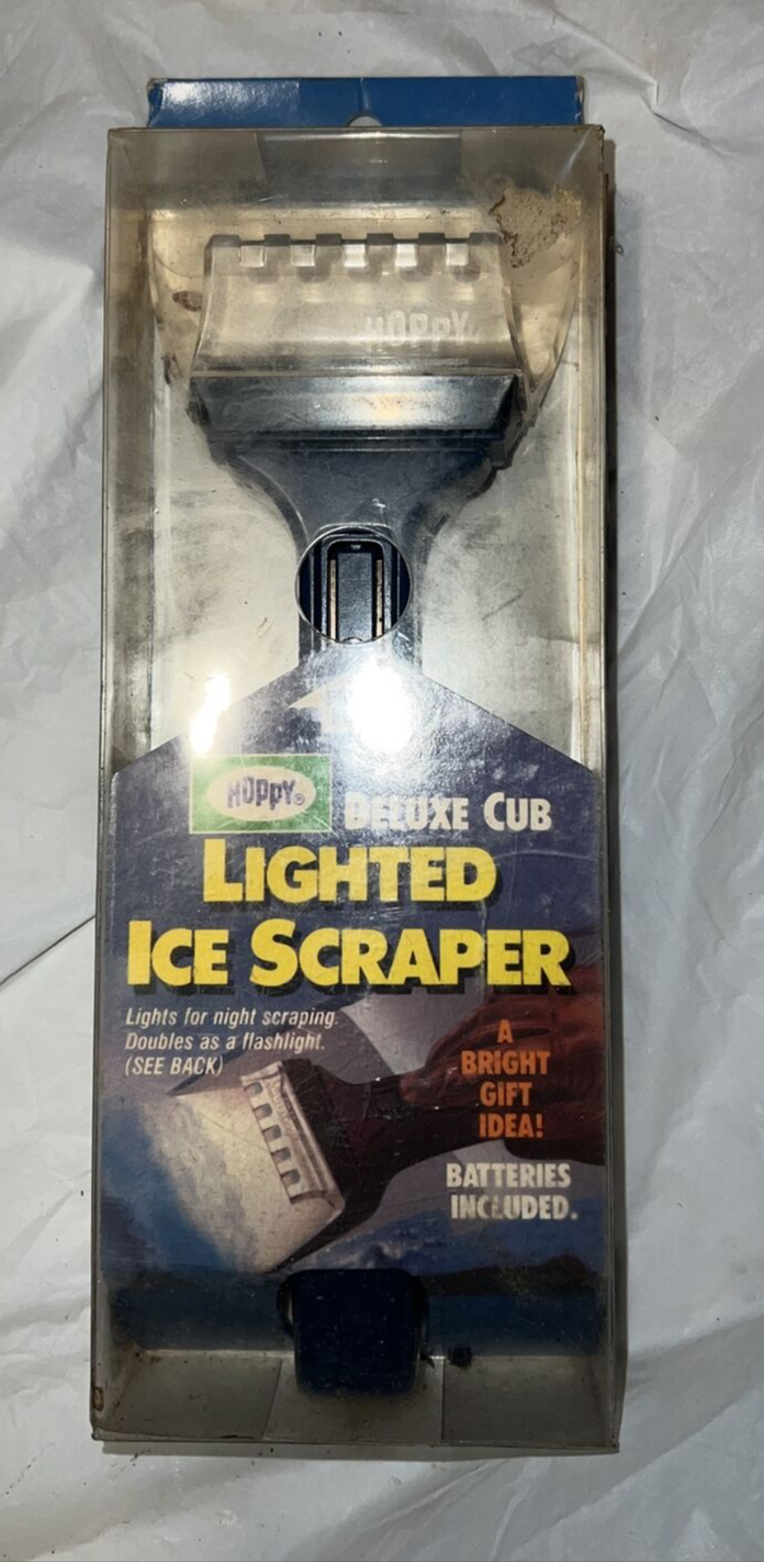 Ice scraper LIGHTED Vintage N.O.S. Made In U.S.A. great bright gift idea! LOL