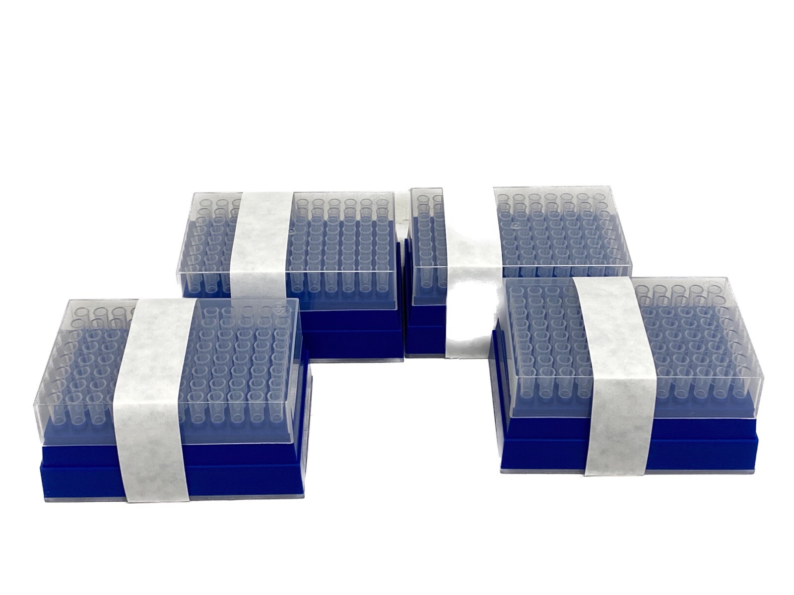 (384) AXYGEN 200uL Zymark Robotic Pipet Tips 4x96/Rk ZT-200-R
