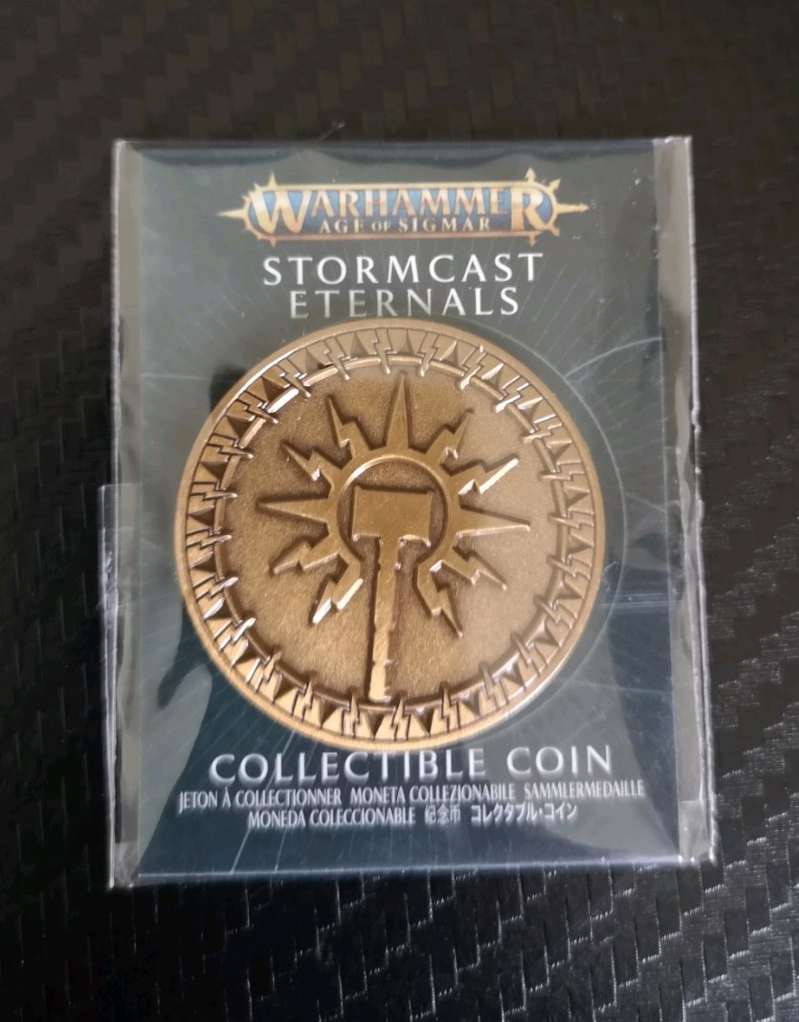 Warhammer Age of Sigmar Collectible Coin Stormcast Eternals Icon New Sealed Ltd