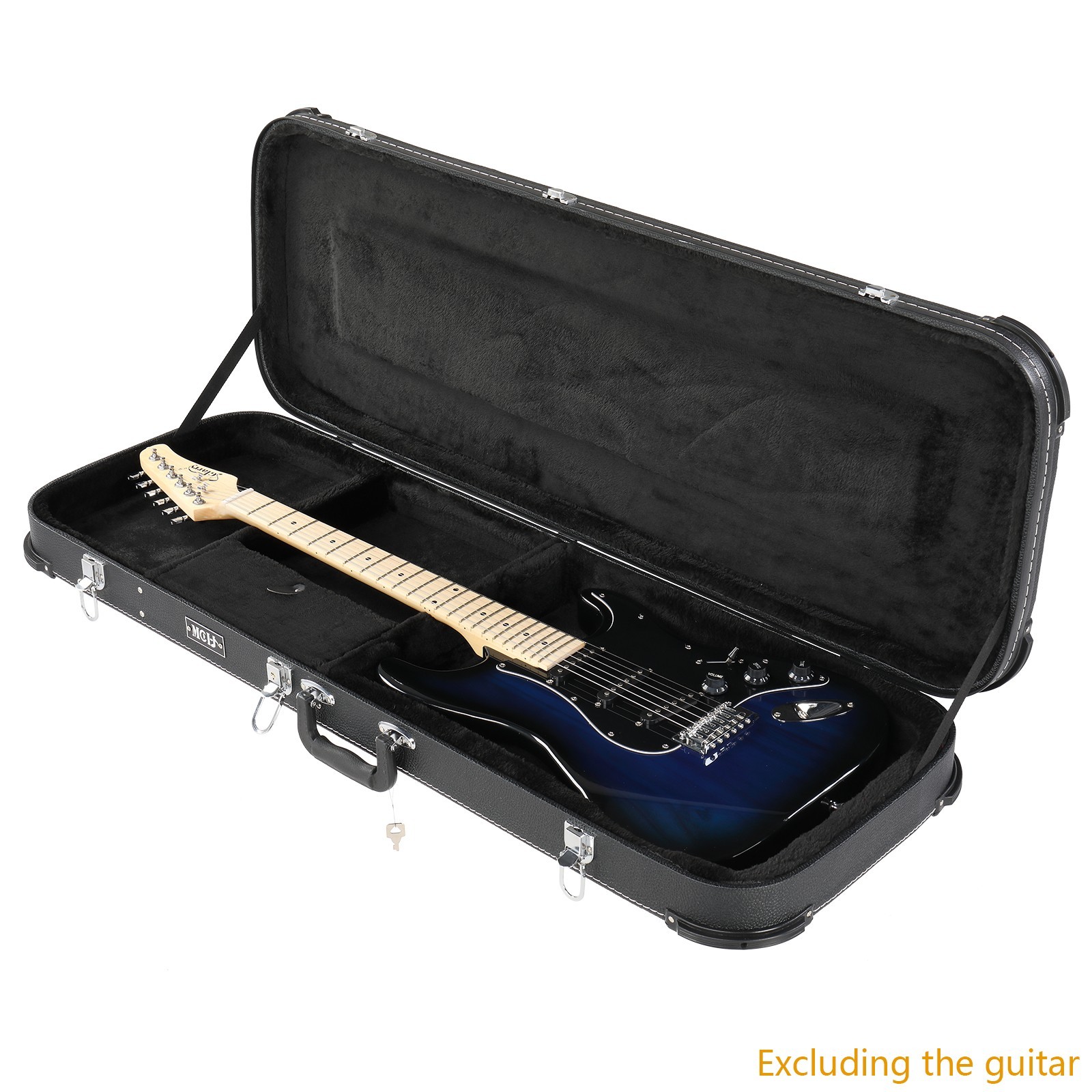 ❄️NEW IN BOX!❄️ Pleather Hard Case 4 Electric Guitar +Plush Interior!