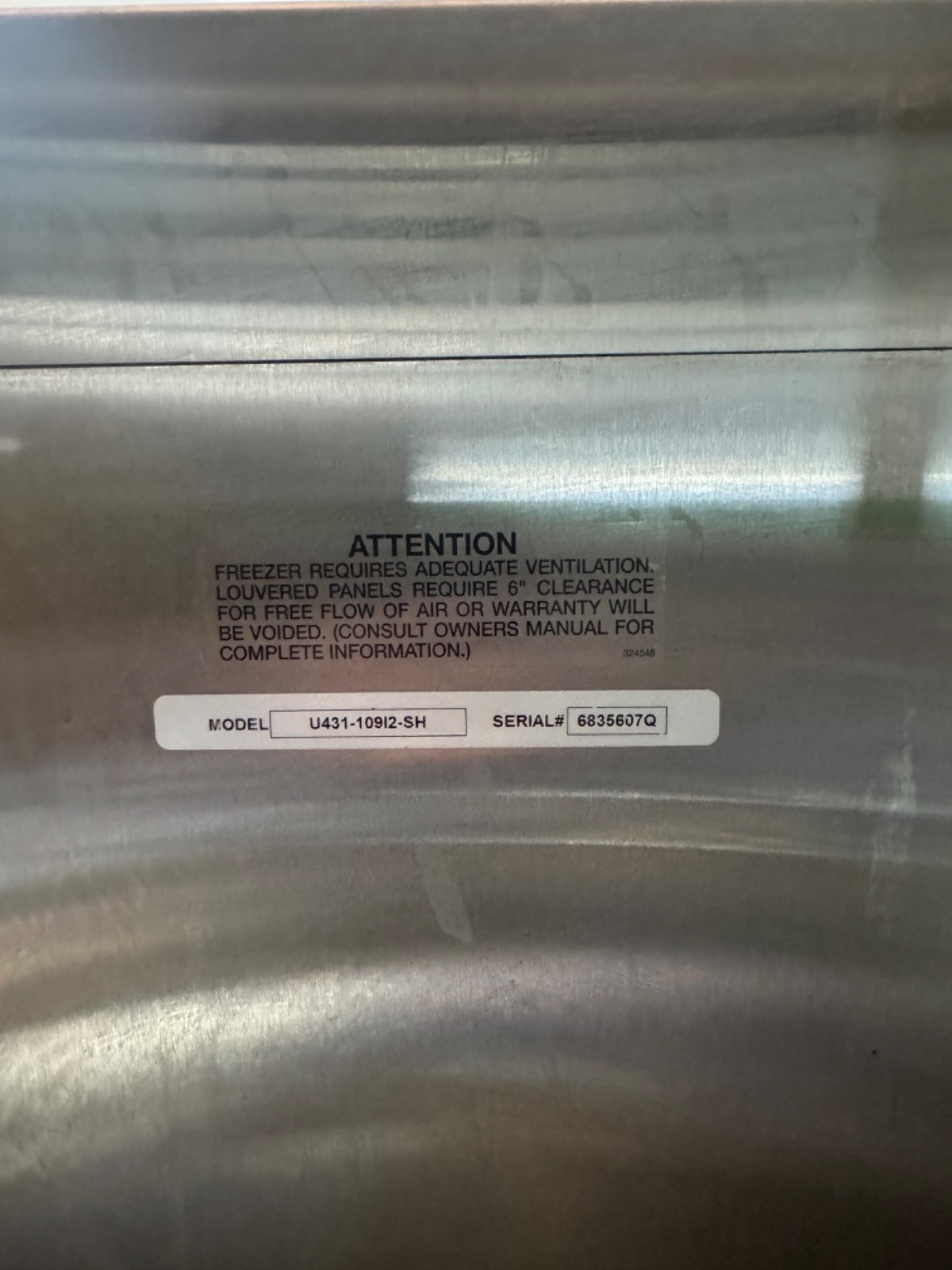 2018 Stoelting U431, 3 Ph, Water Cooled