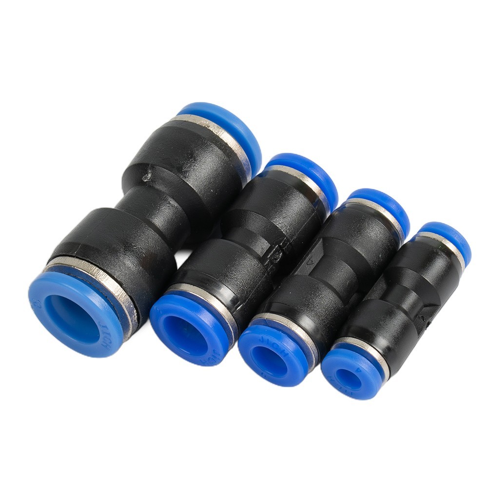 40 Pieces Straight Push Connector Pneumatic Connectors Air Line Accessories, New