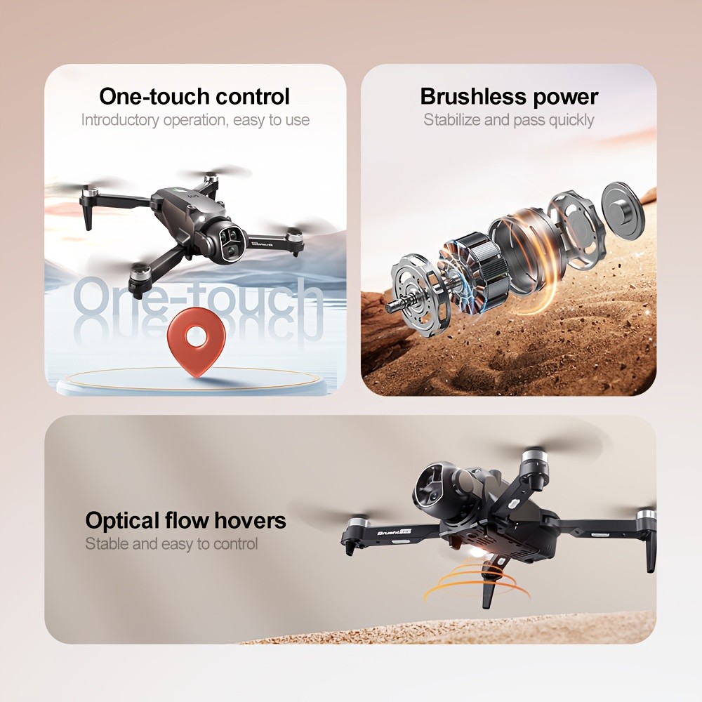 4.3-inch screen remote-controlled drone,HD camera,brushless FPV,2 batteries