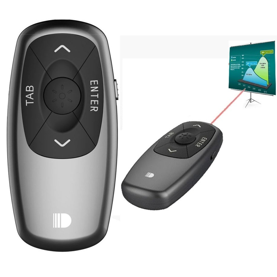 Doosl DSIT011 2.4GHz Mini Rechargeable PowerPoint Presentation Remote Control