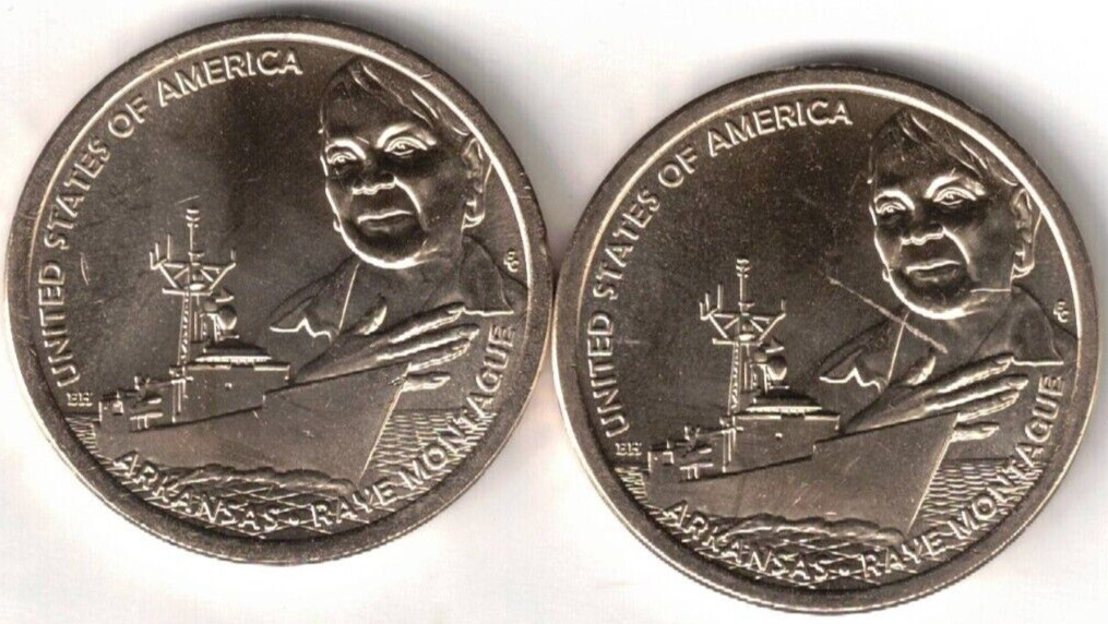 2025-D & P $1 Coin for American Innovation Arkansas Series (2 Coins)!