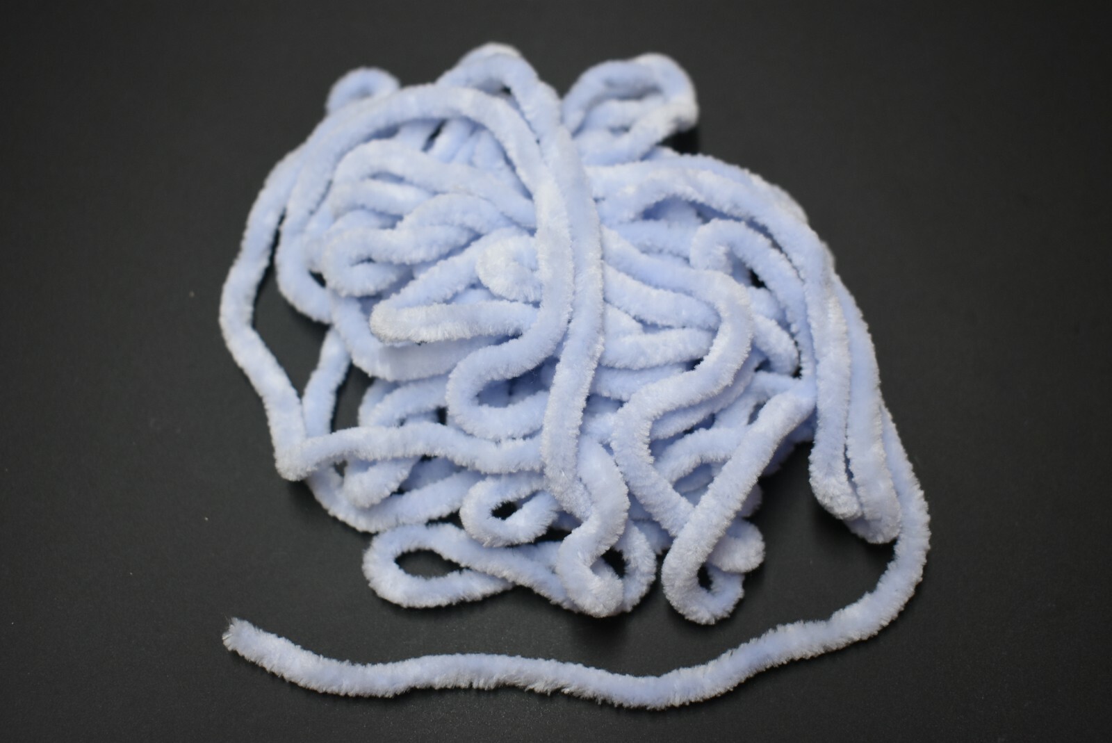 5 Yards 1/4"  LIGHT INDIGO BLUE  Round Chenille for Fly Tying