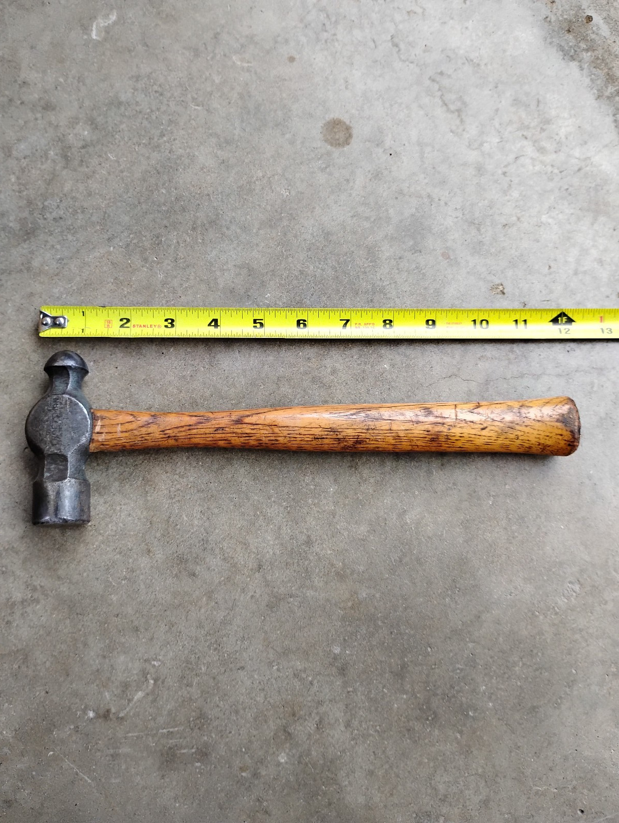 Vintage Craftsman 12oz. Trade Mark -M Ball Peen Hammer Made In USA