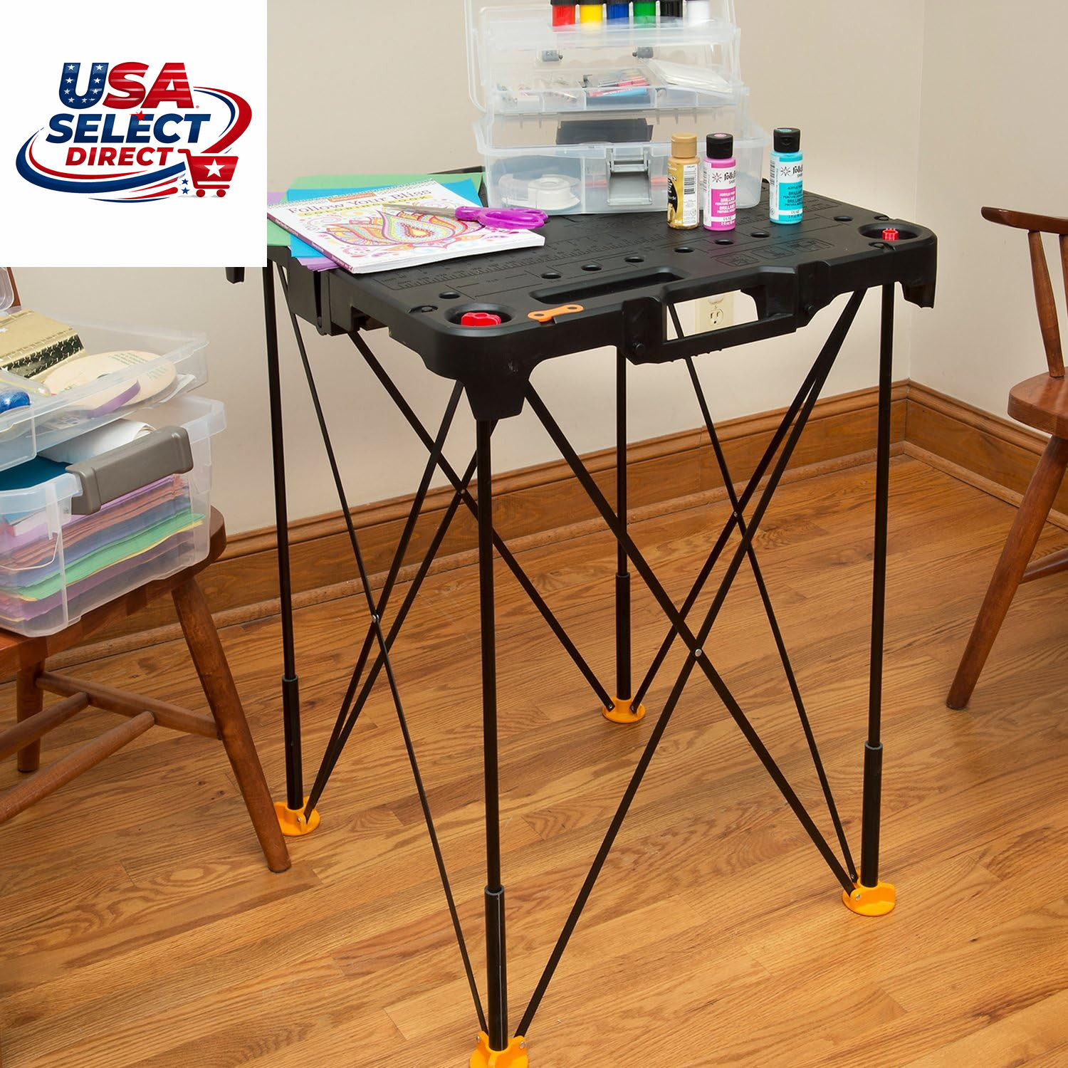 WX066 Sidekick Folding Work Table, Portable All-In-One Work Bench