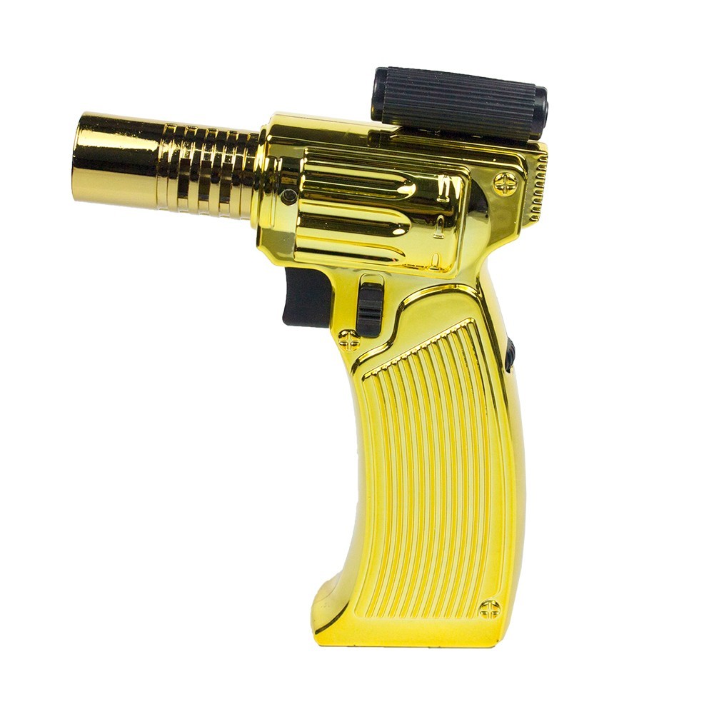 1 Pistol Style Jet Torch Lighter with red Laser Refillable Windproof Butane gift