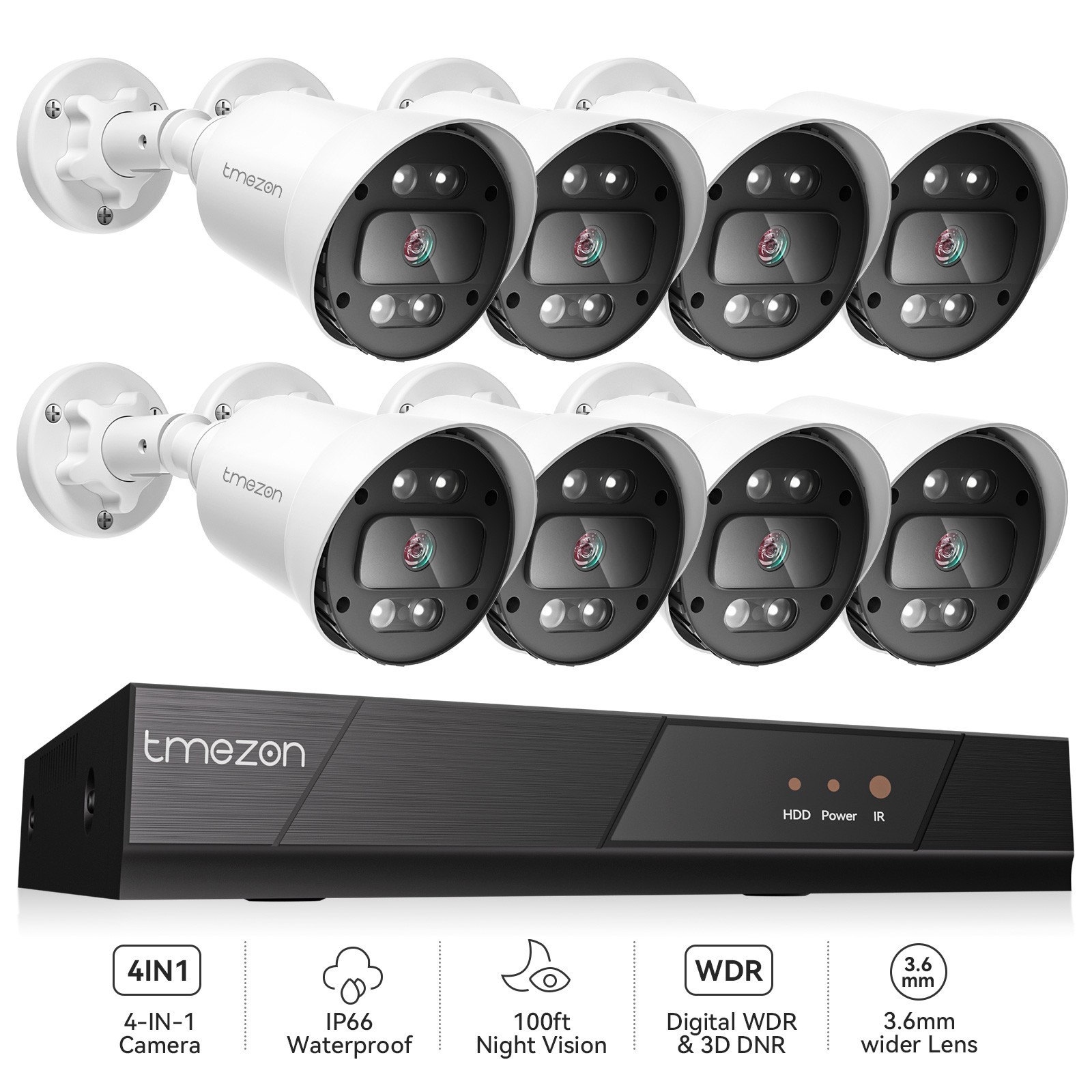 5MP Home Camera Kit 8CH DVR for Home Security Color Night Vision Waterproof