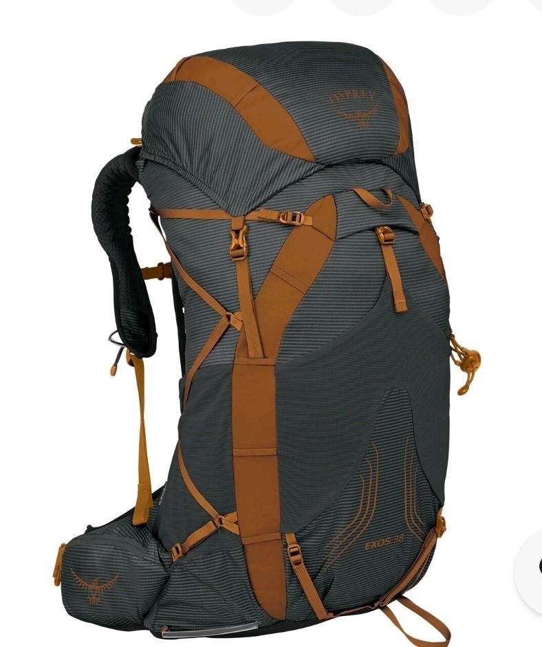 Osprey Stratos 24 24L Hiking Backpack M/L Gray/Orange Hip Belt 6 Pockets