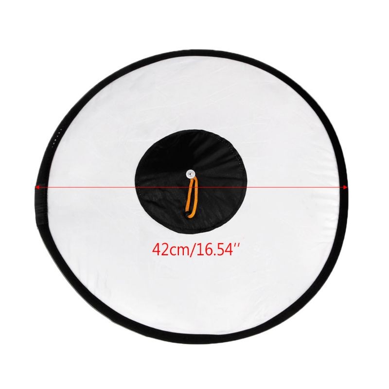 Universal 42cm Round Studio Flash Softbox Speedlite Diffuser Reflector Strap New
