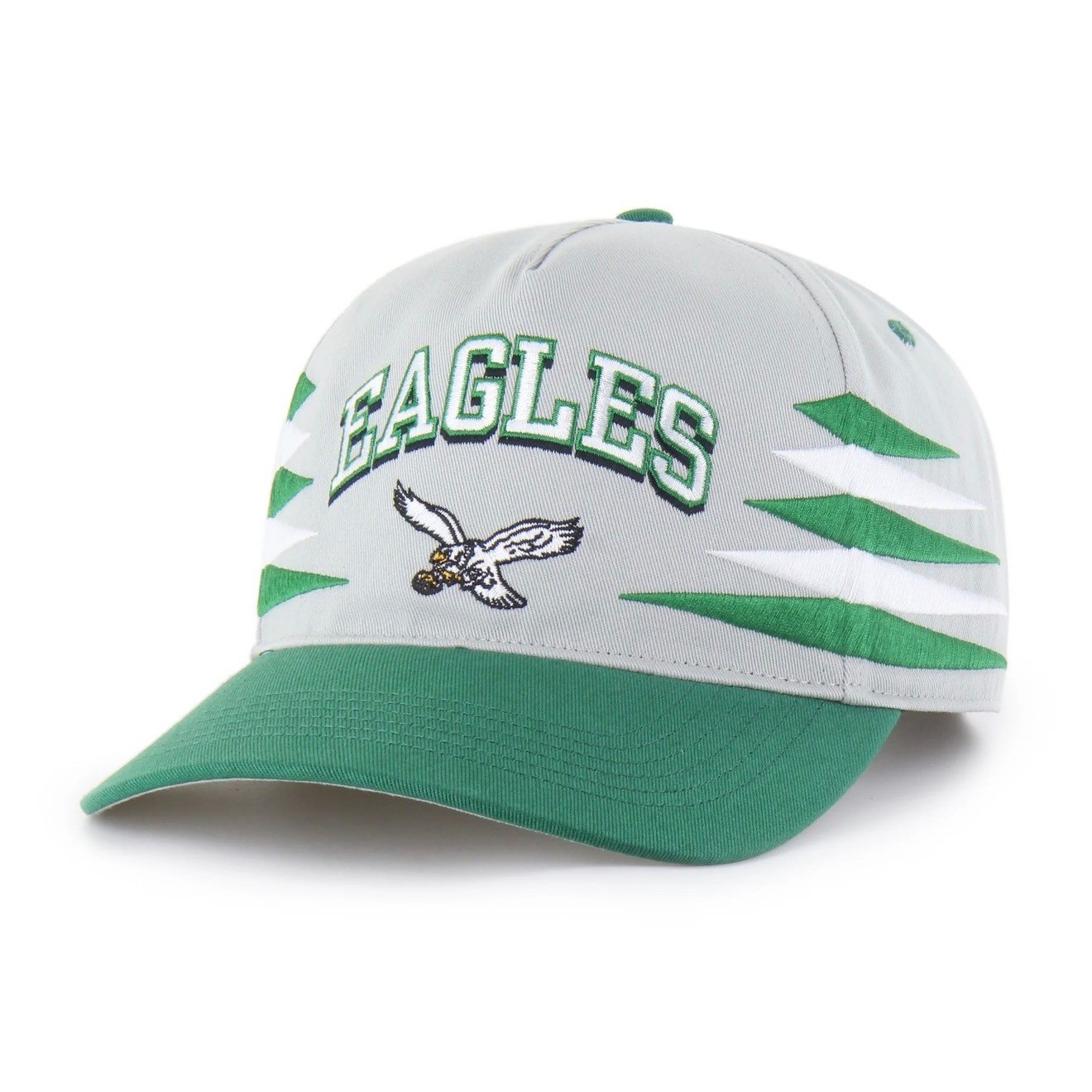 Philadelphia Eagles 47 Brand Historical Diamond Cut Snapback Relaxed Fit NWT OSF