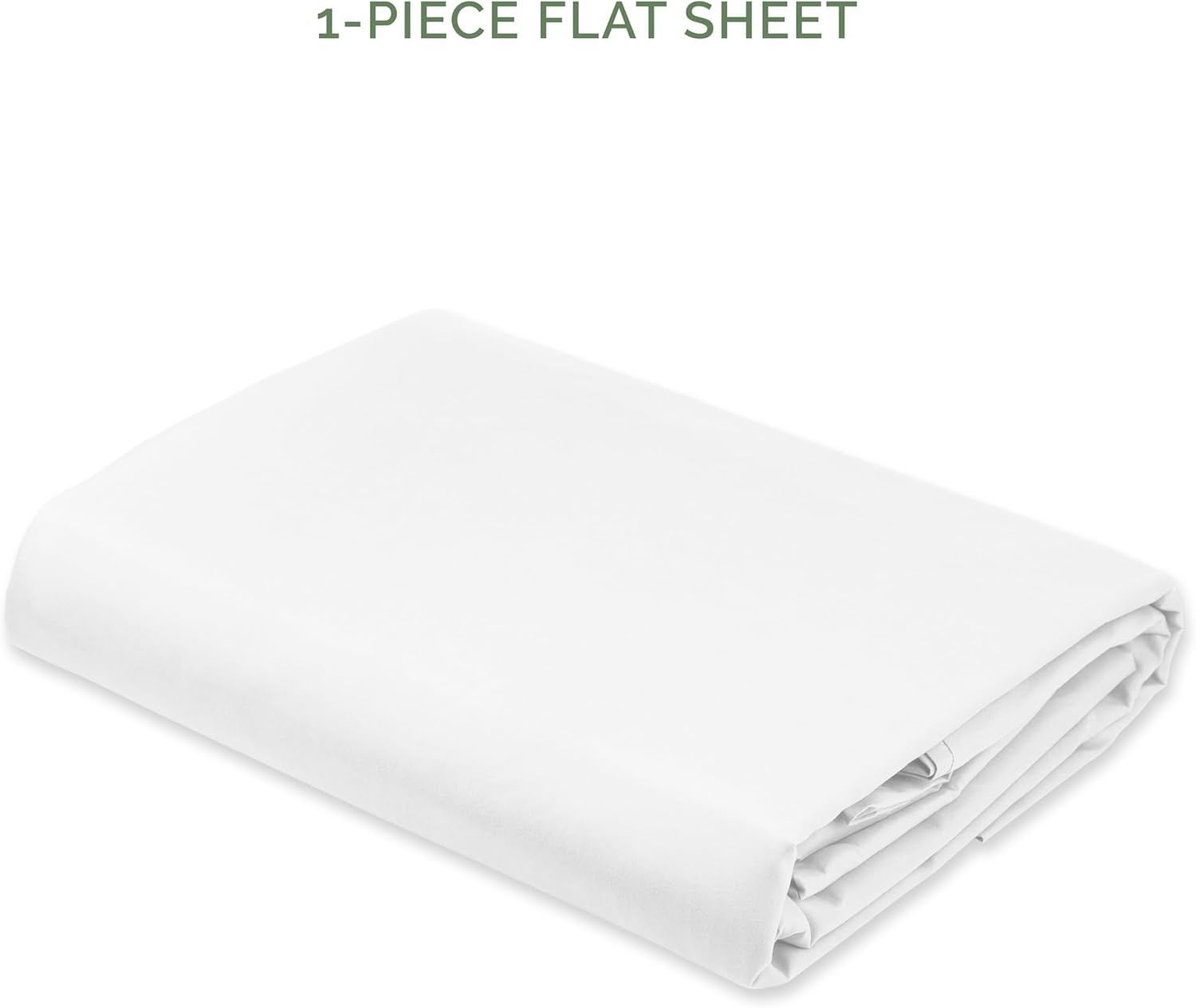Premium Hotel Quality 1-Piece Flat Sheet Luxury & Softest 1500 Thread Count