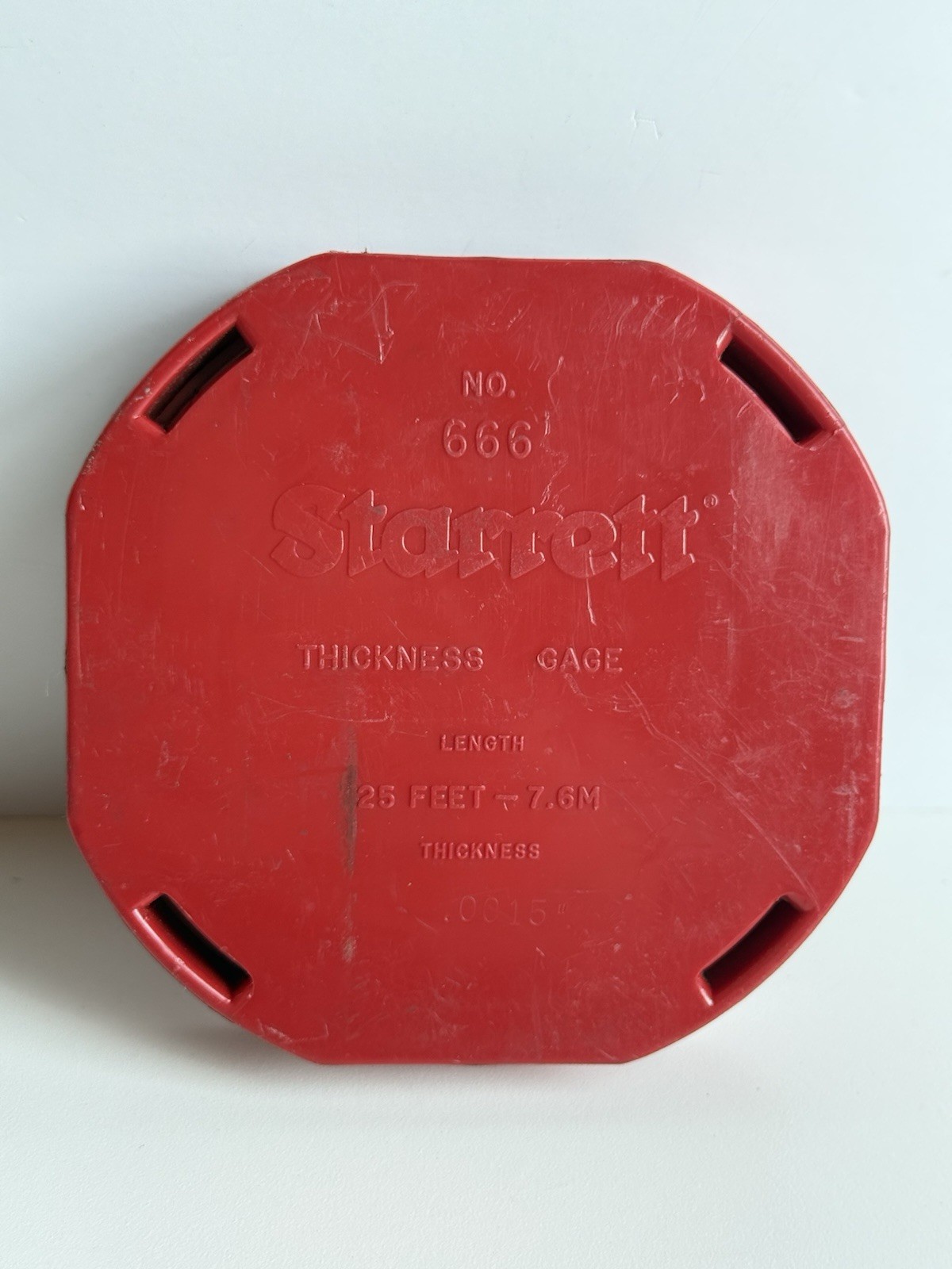Starrett No. 666 Thickness Gage Tape .0015" 25ft 7.6M