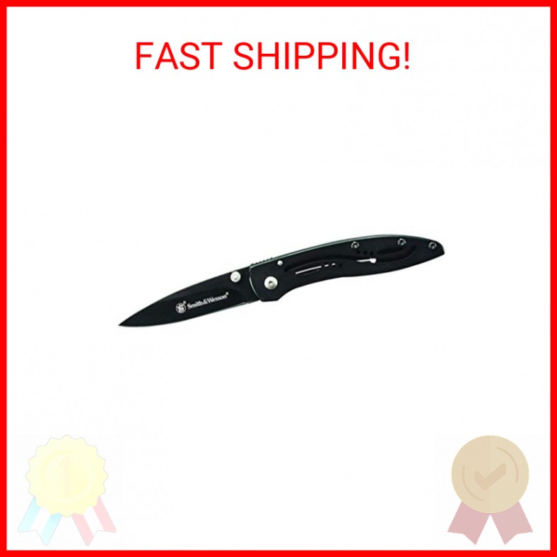 Smith & Wesson CKLPB 5.3in High Carbon S.S. Folding Knife with a 3.2in Drop Poin