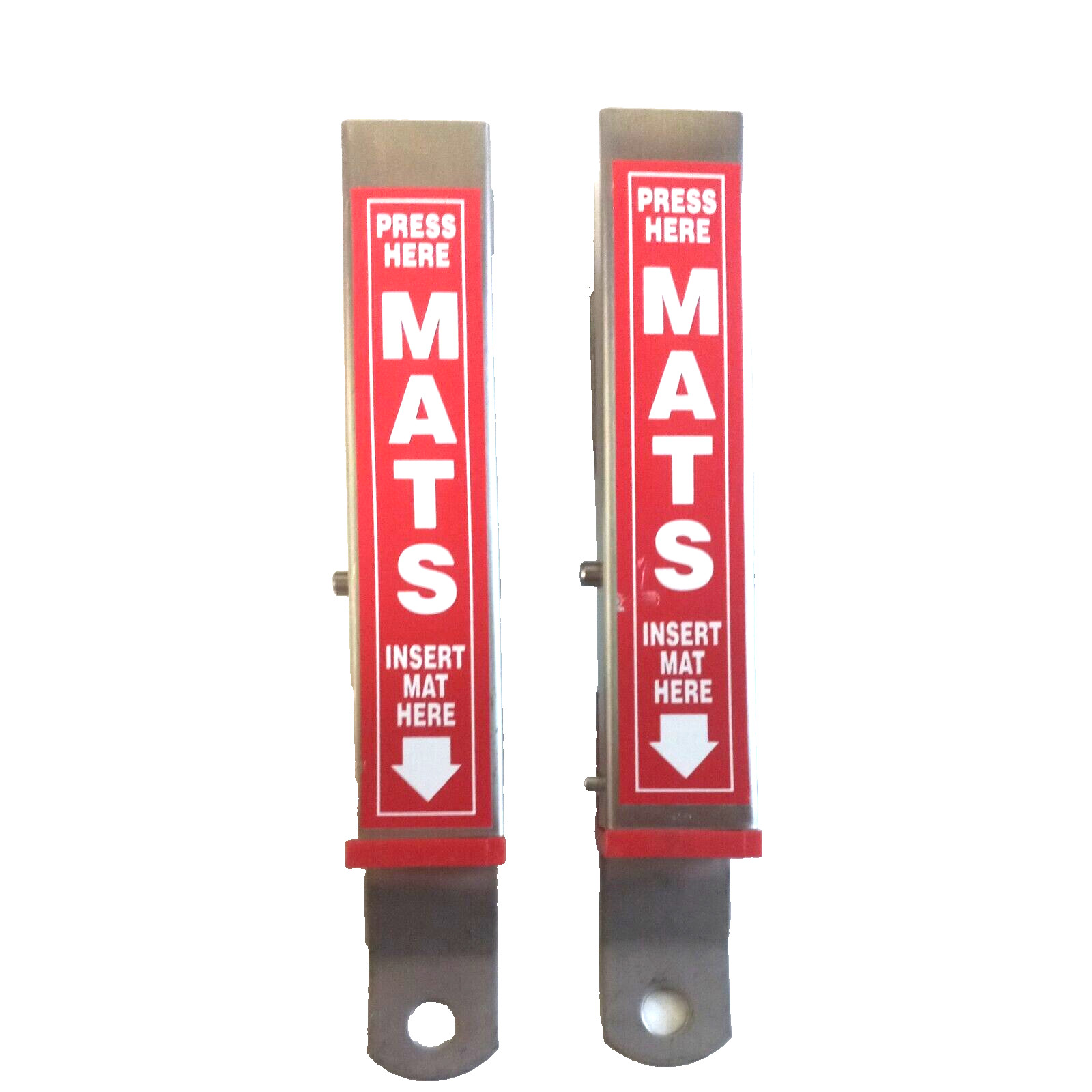 2 pcs. Stainless Steel Automobile Floor Mat Holder for Car Wash, Detailing